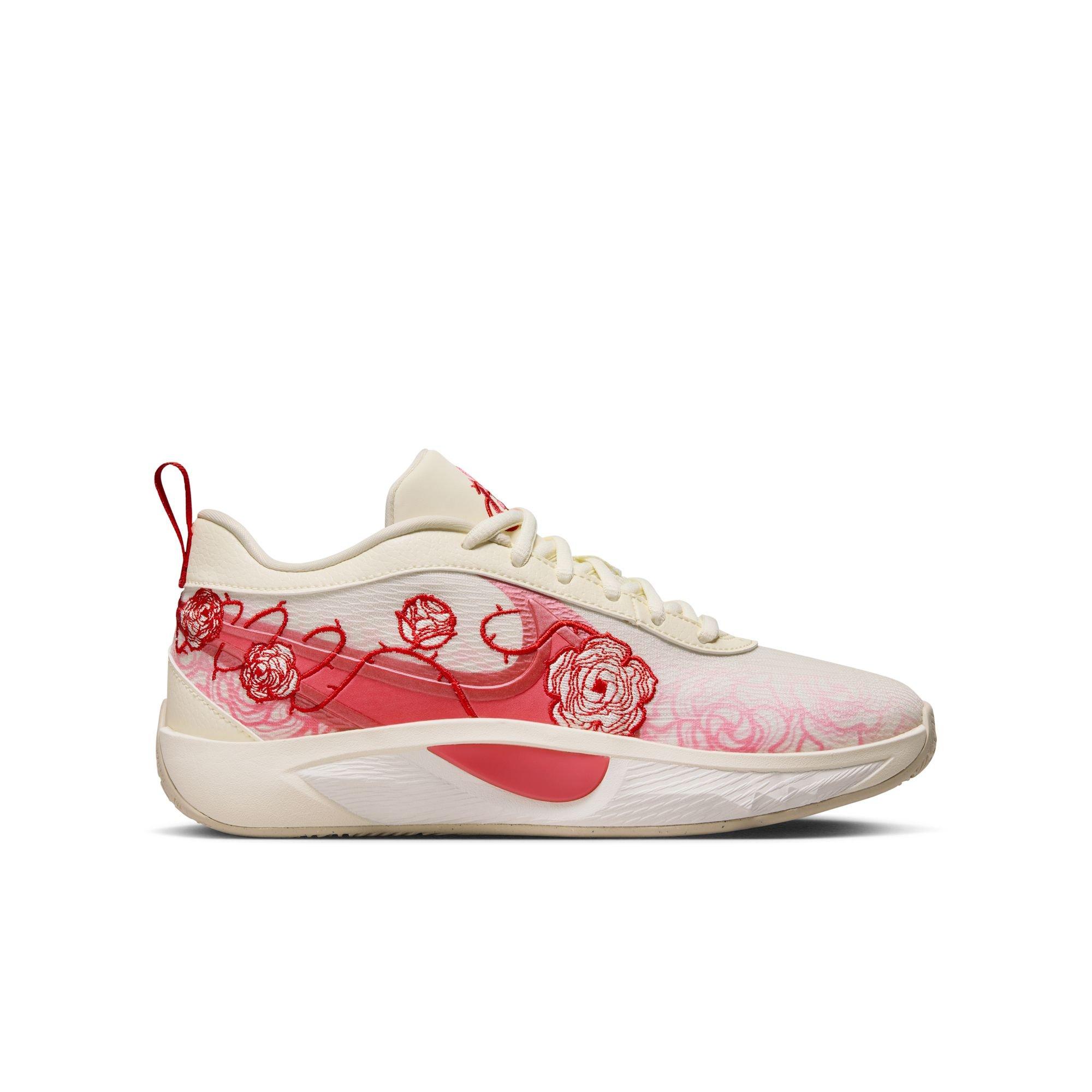 Nike Freak 6 "Roses" Grade School Kids' Basketball Shoe - COCONUT MILK/ASTER PINK Thumbnail View 1