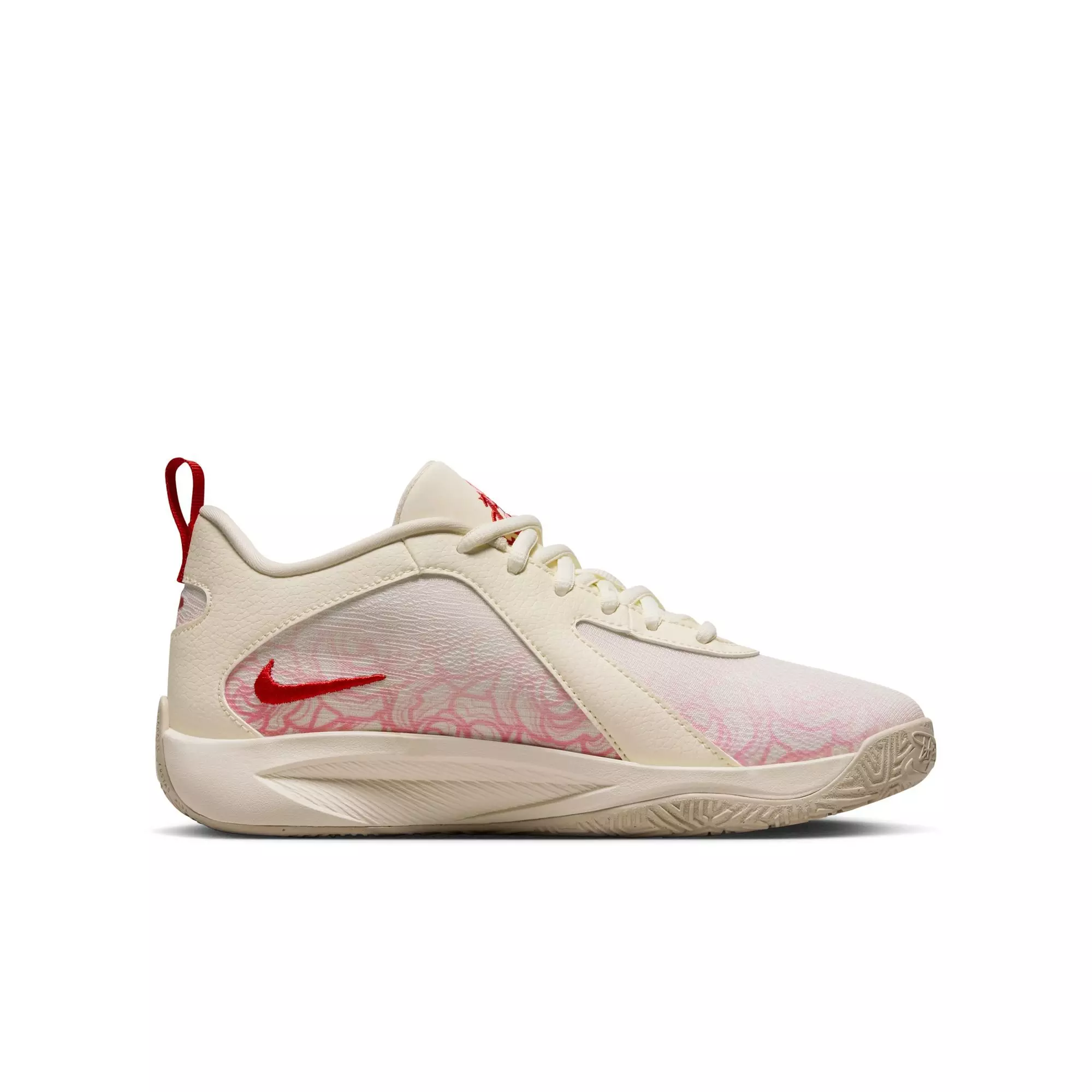 Nike Freak 6 "Roses" Grade School Kids' Basketball Shoe - COCONUT MILK/ASTER PINK