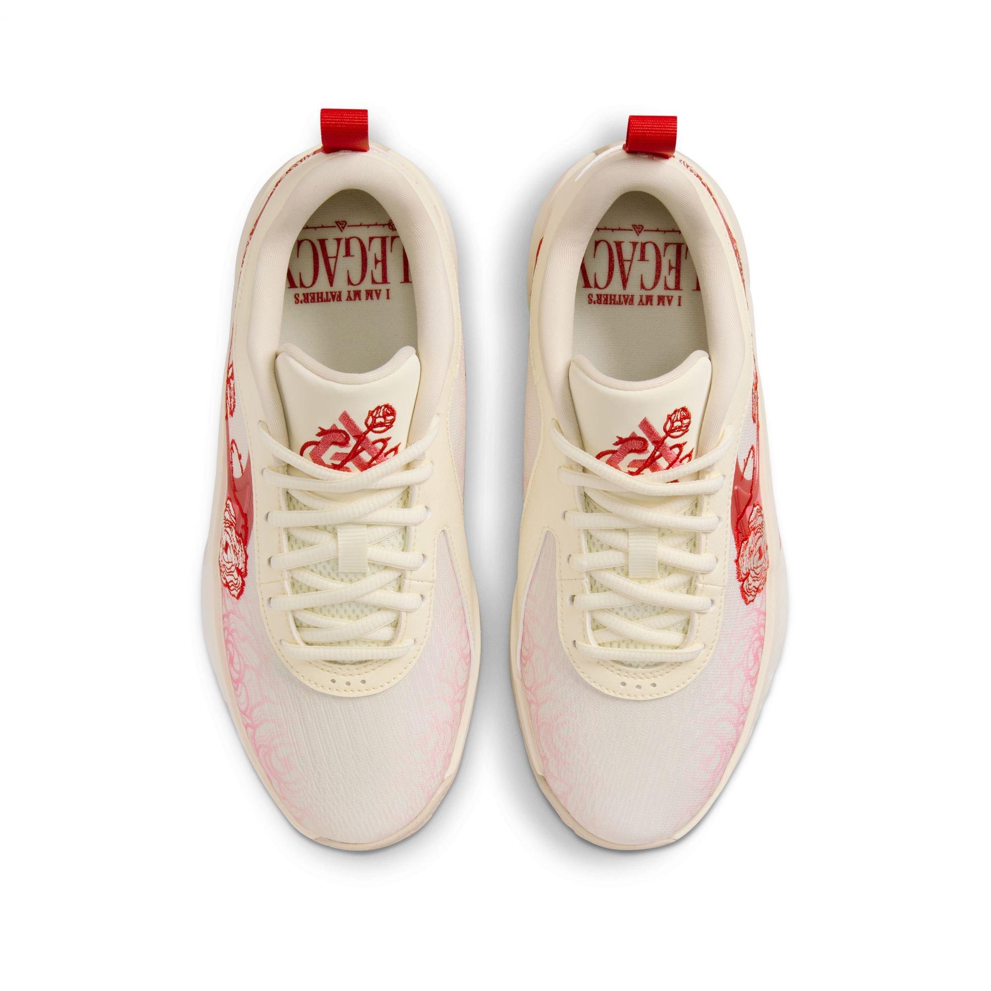 Nike Freak 6 "Roses" Grade School Kids' Basketball Shoe - COCONUT MILK/ASTER PINK Thumbnail View 11