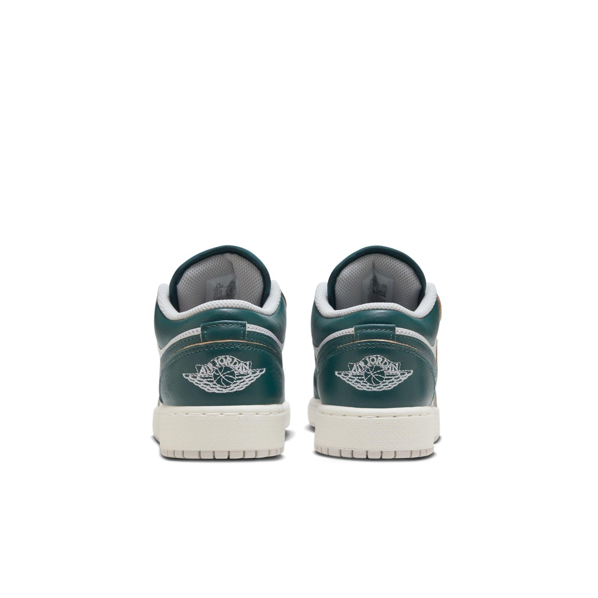 Jordan 1 Low SE Grade School Boys' "Oxidized Green/White/Sail" Shoe