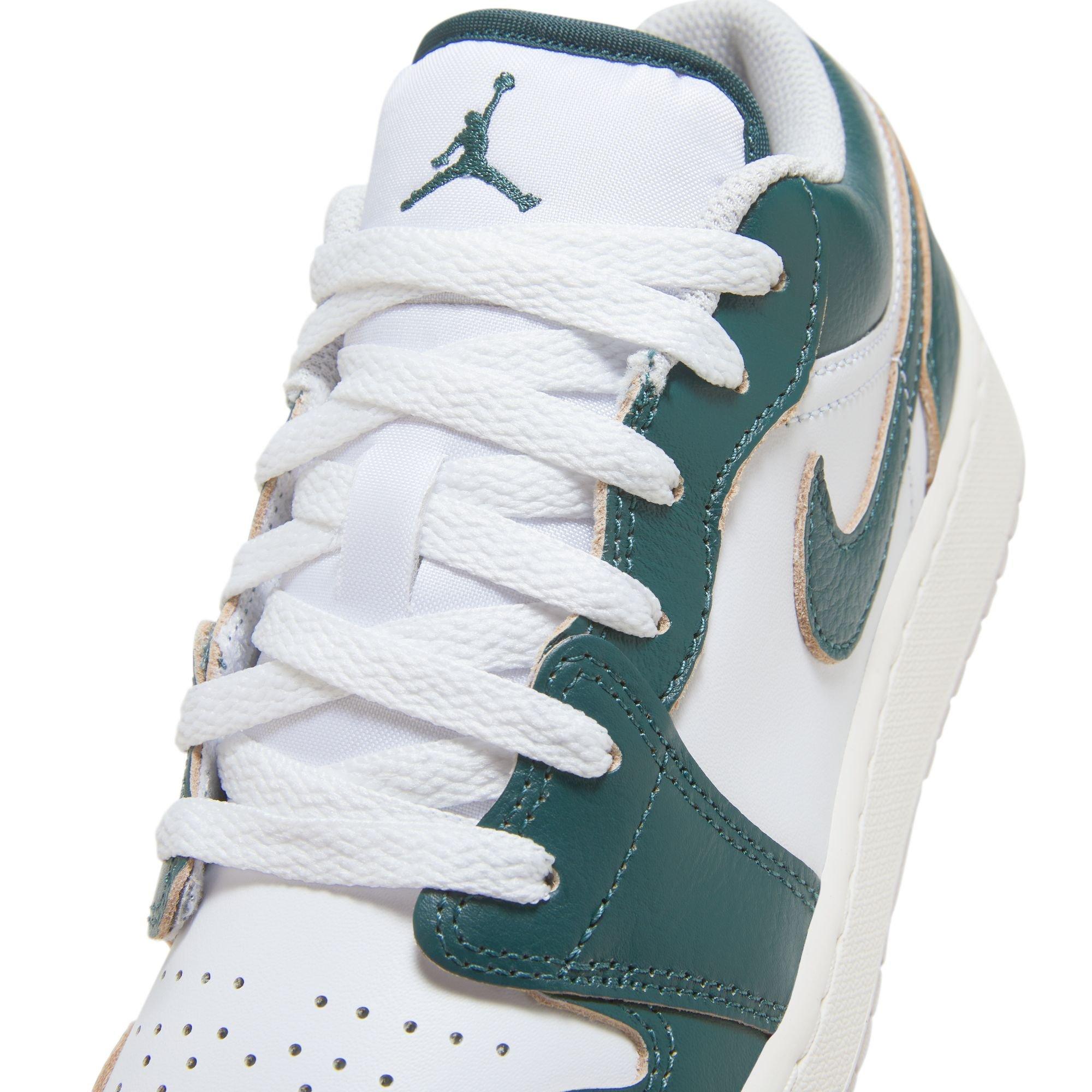 Jordan 1 Low SE Grade School Boys' "Oxidized Green/White/Sail" Shoe