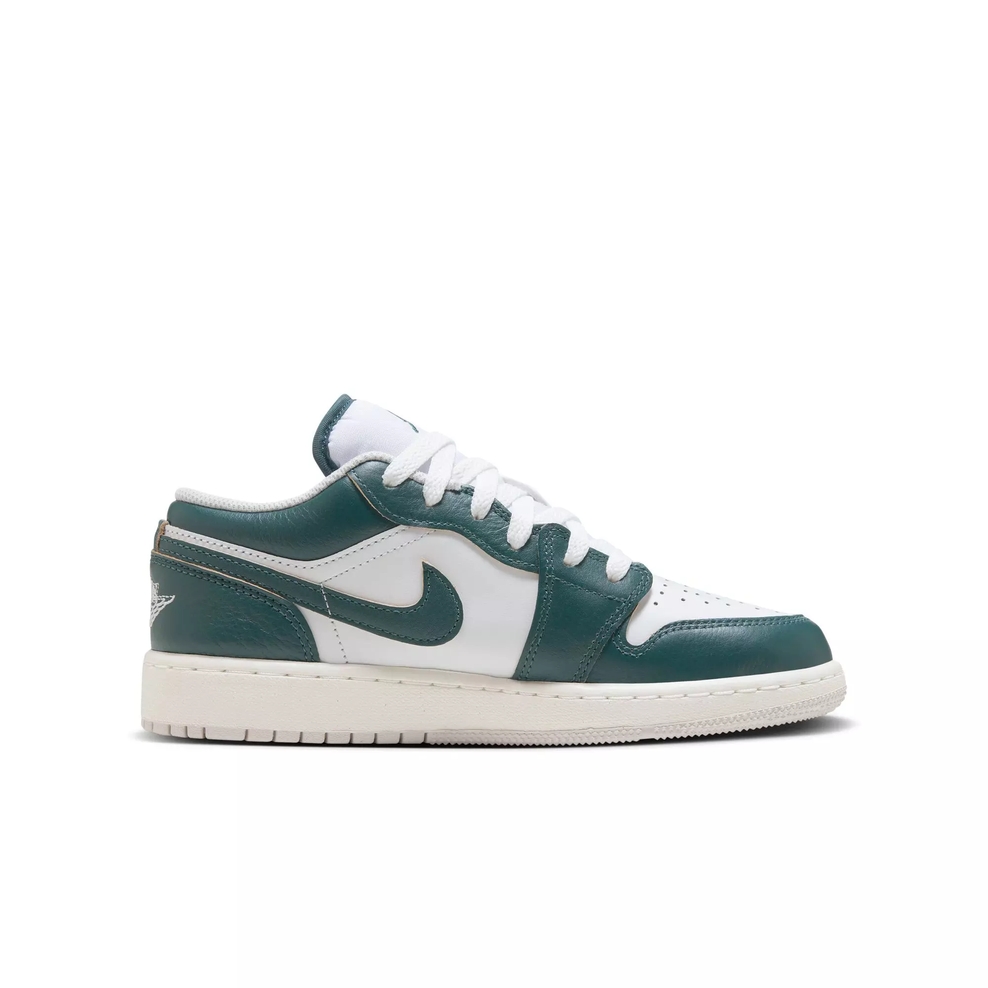 Jordan 1 Low SE "Oxidized Green/White/Sail" Grade School Boys' Shoe - GREEN/WHITE