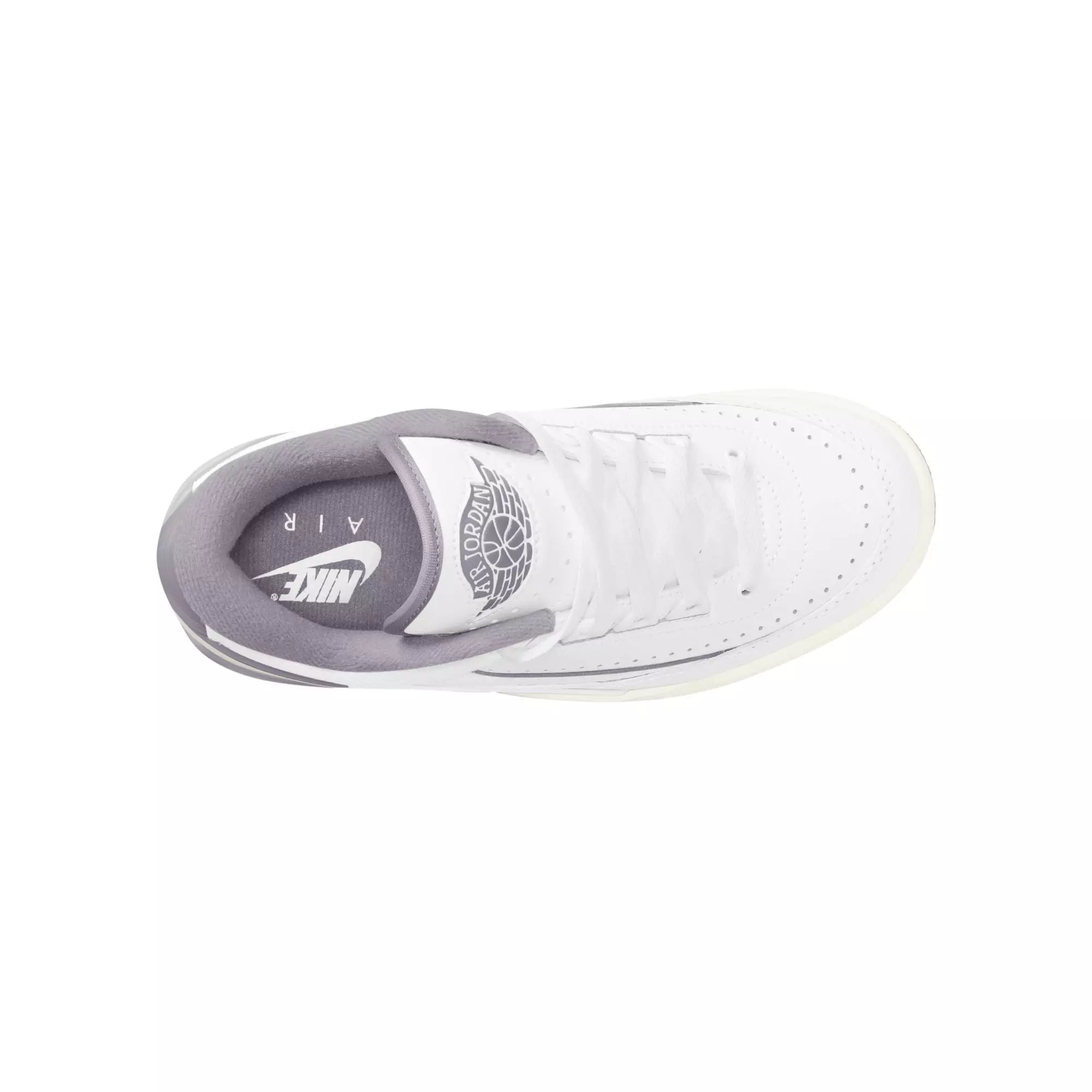Jordan 2/3 "White/Cement Grey/Sail" Grade School Boys' Shoe - WHITE/GREY
