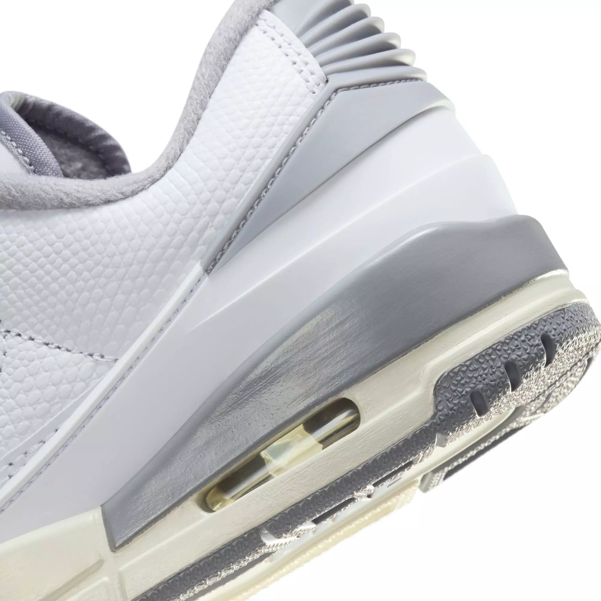 Jordan 2/3 "White/Cement Grey/Sail" Grade School Boys' Shoe - WHITE/GREY