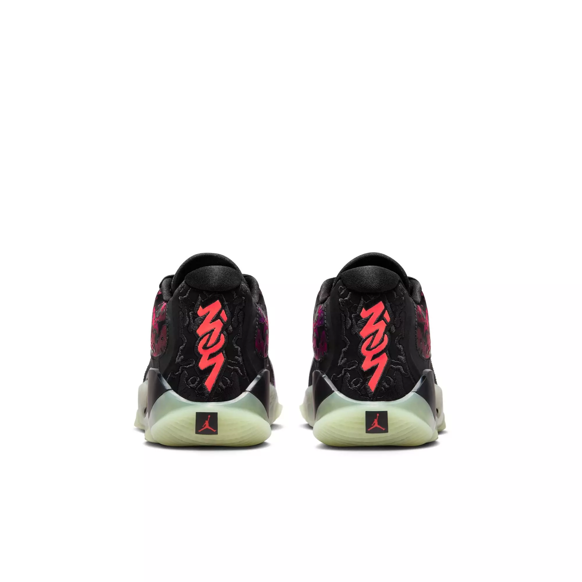 Jordan Zion 3 "Lift Off" Grade School Kids' Basketball Shoe - BLACK/SOLAR RED/VIVID PURPLE