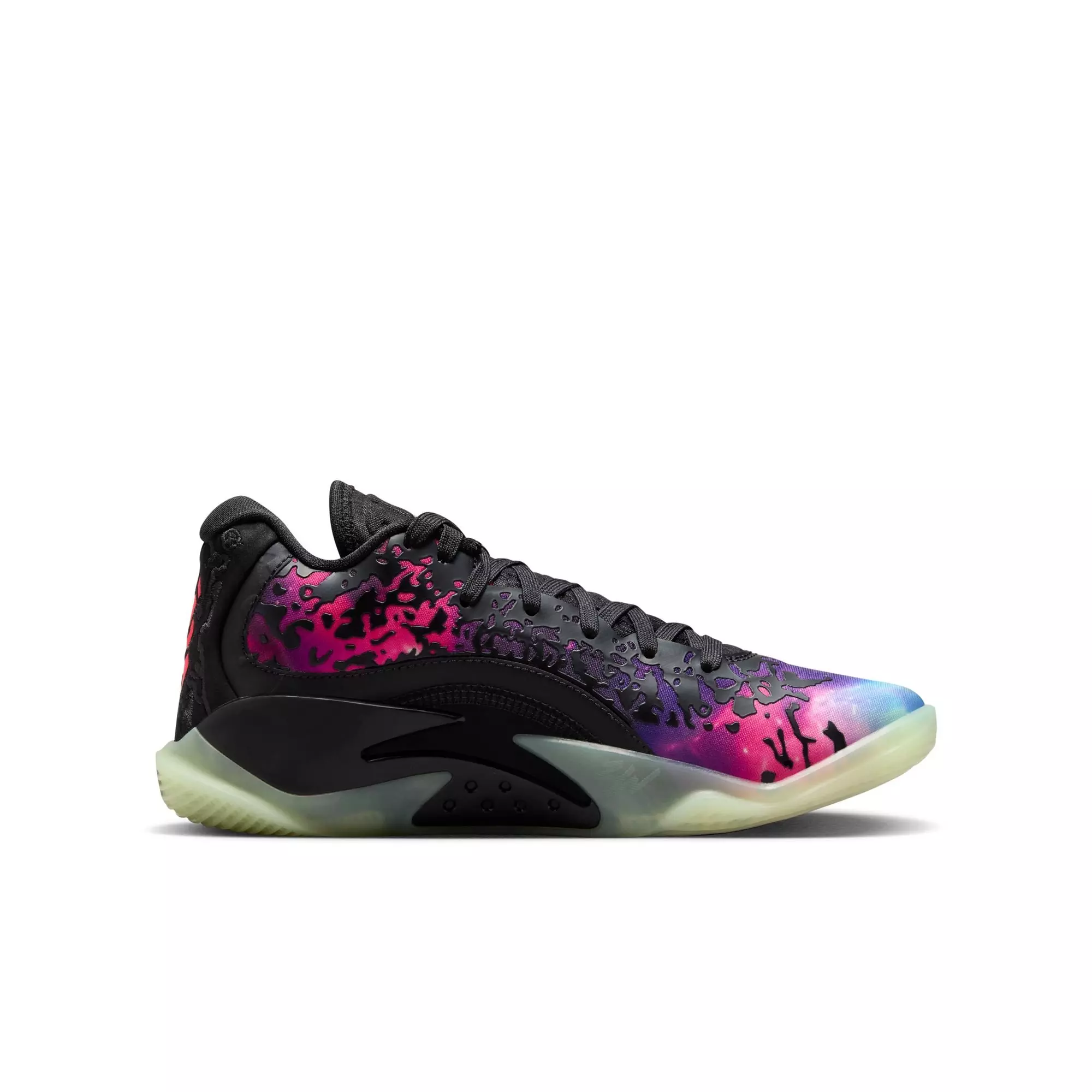 Jordan Zion 3 "Lift Off" Grade School Kids' Basketball Shoe - BLACK/SOLAR RED/VIVID PURPLE