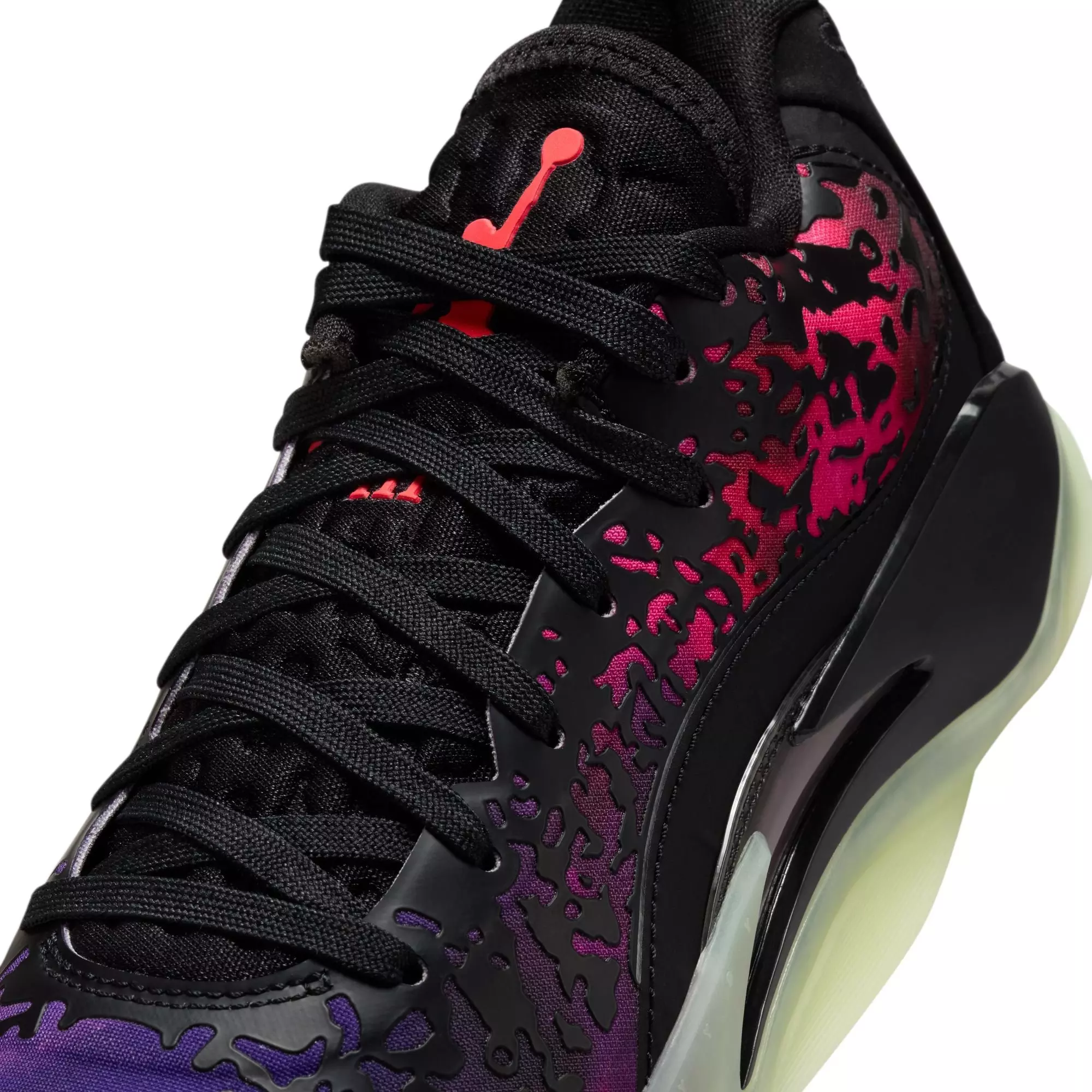 Jordan Zion 3 "Lift Off" Grade School Kids' Basketball Shoe - BLACK/SOLAR RED/VIVID PURPLE