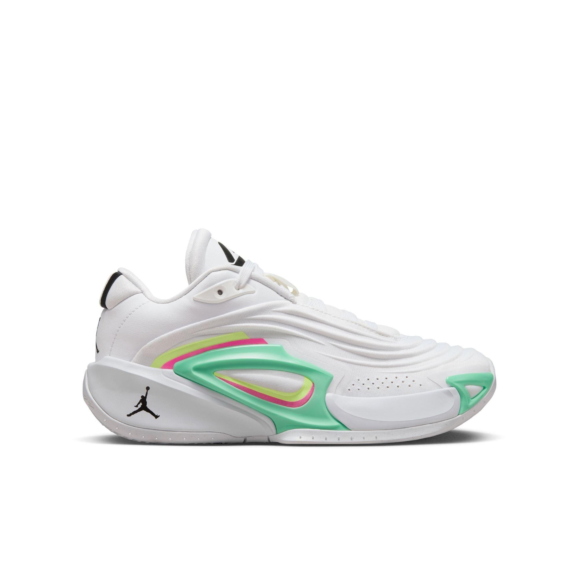 Jordan Luka 3 Kids' Lightweight Basketball Shoes - White/Volt