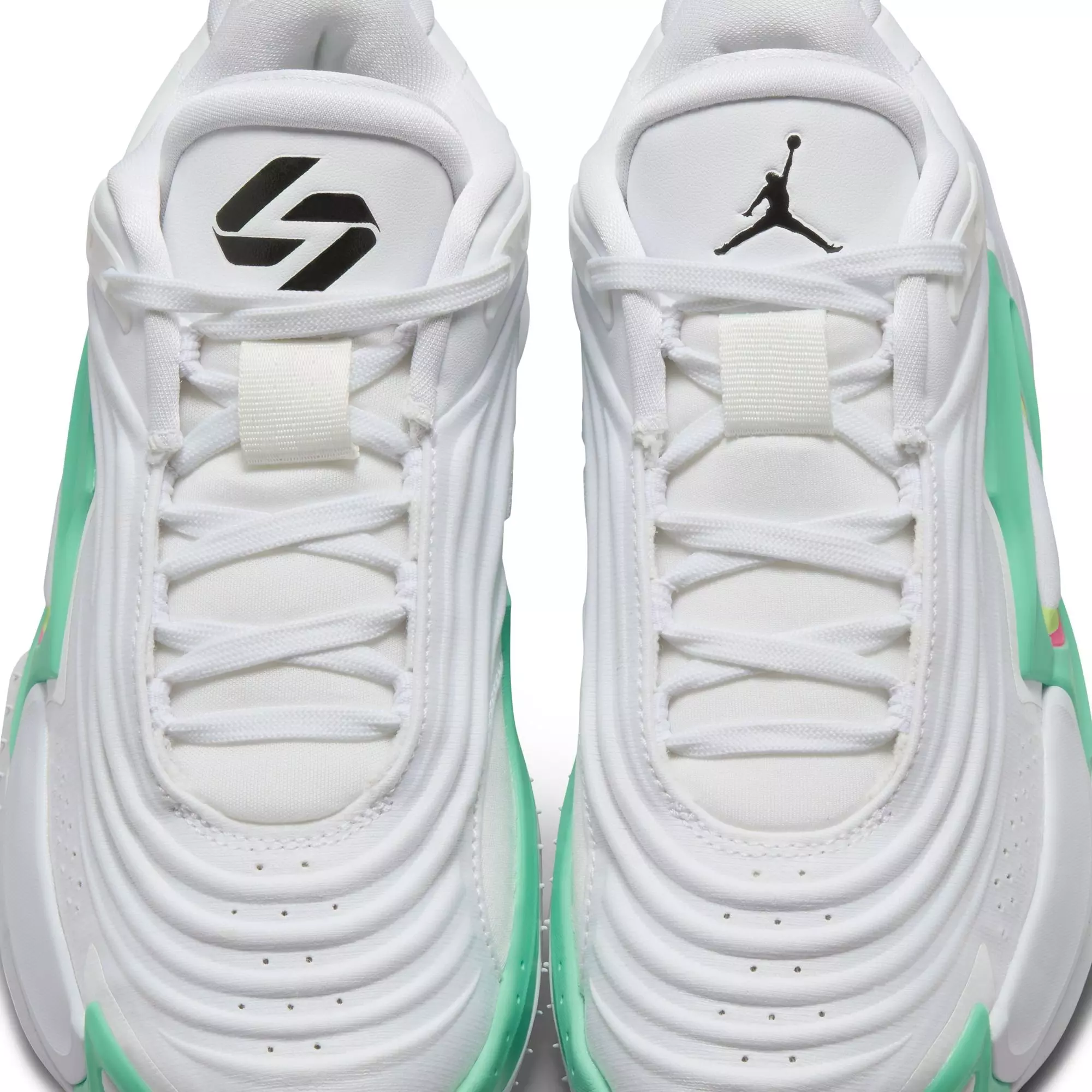 Jordan Luka 3 "Photo Finish" Grade School Kids' Basketball Shoe - WHITE/BLACK/VOLT GLOW