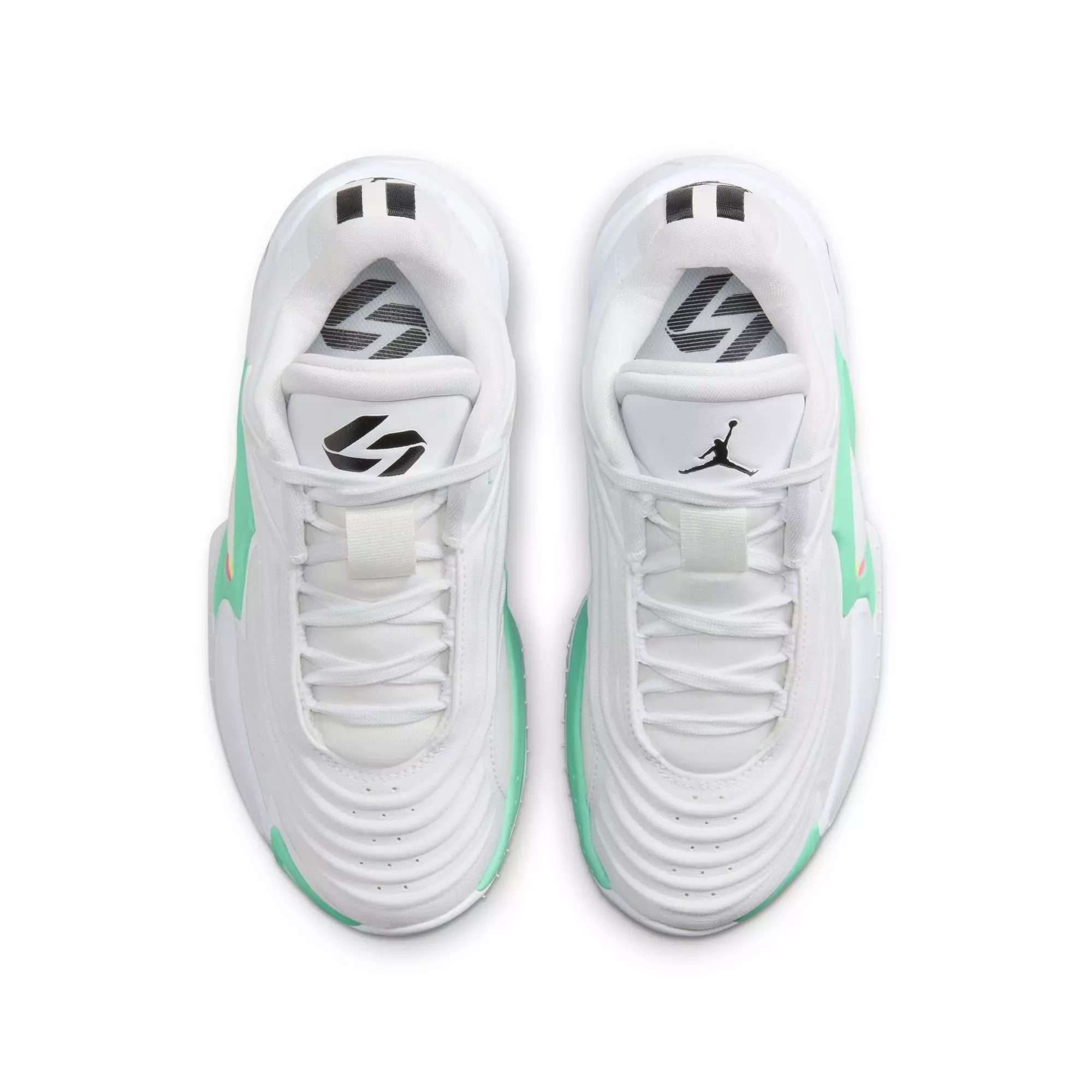 Jordan Luka 3 "Photo Finish" Grade School Kids' Basketball Shoe - WHITE/BLACK/VOLT GLOW