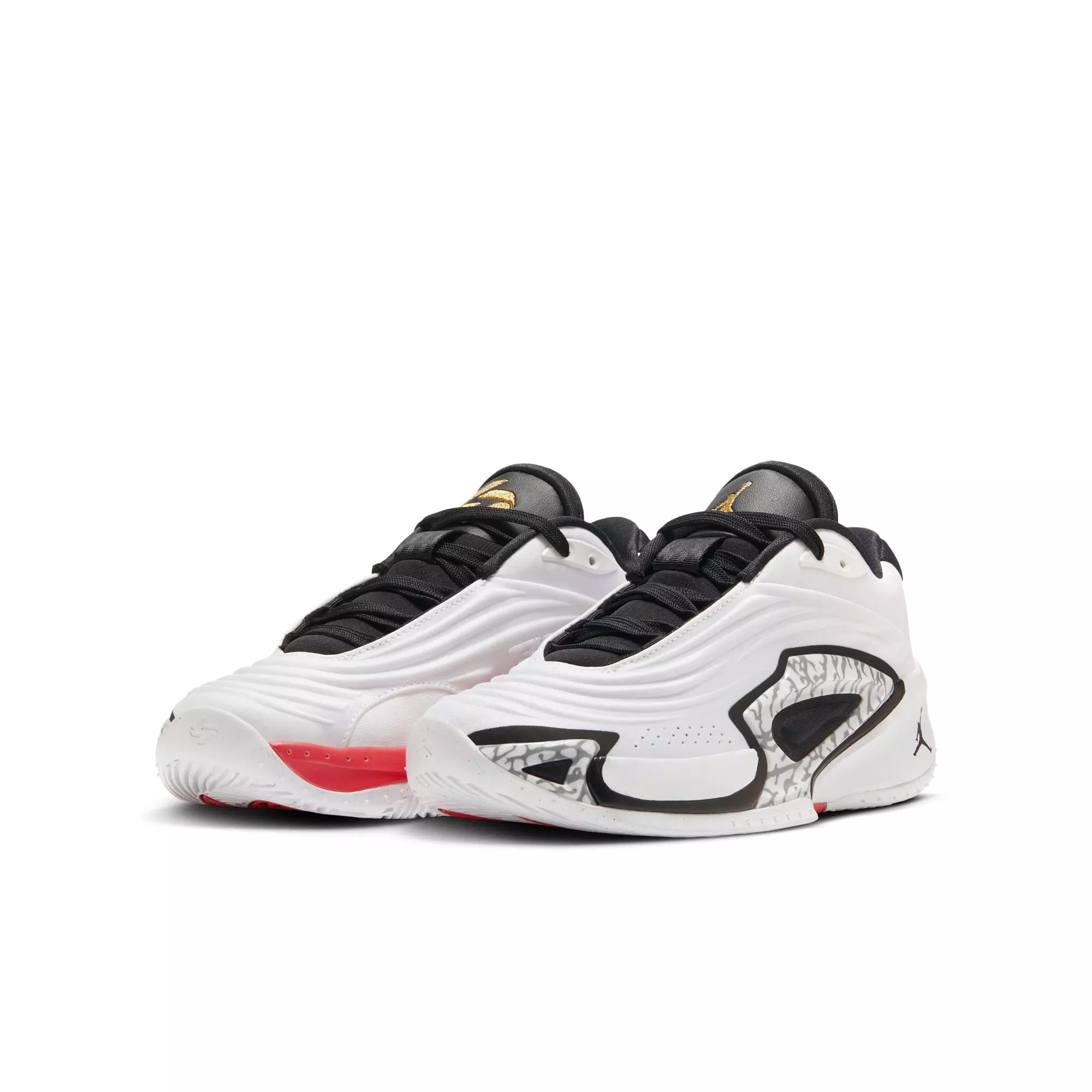 Jordan Luka 3 "Motorsport" Grade School Kids' Basketball Shoe - WHITE/METALLIC GOLD/BLACK