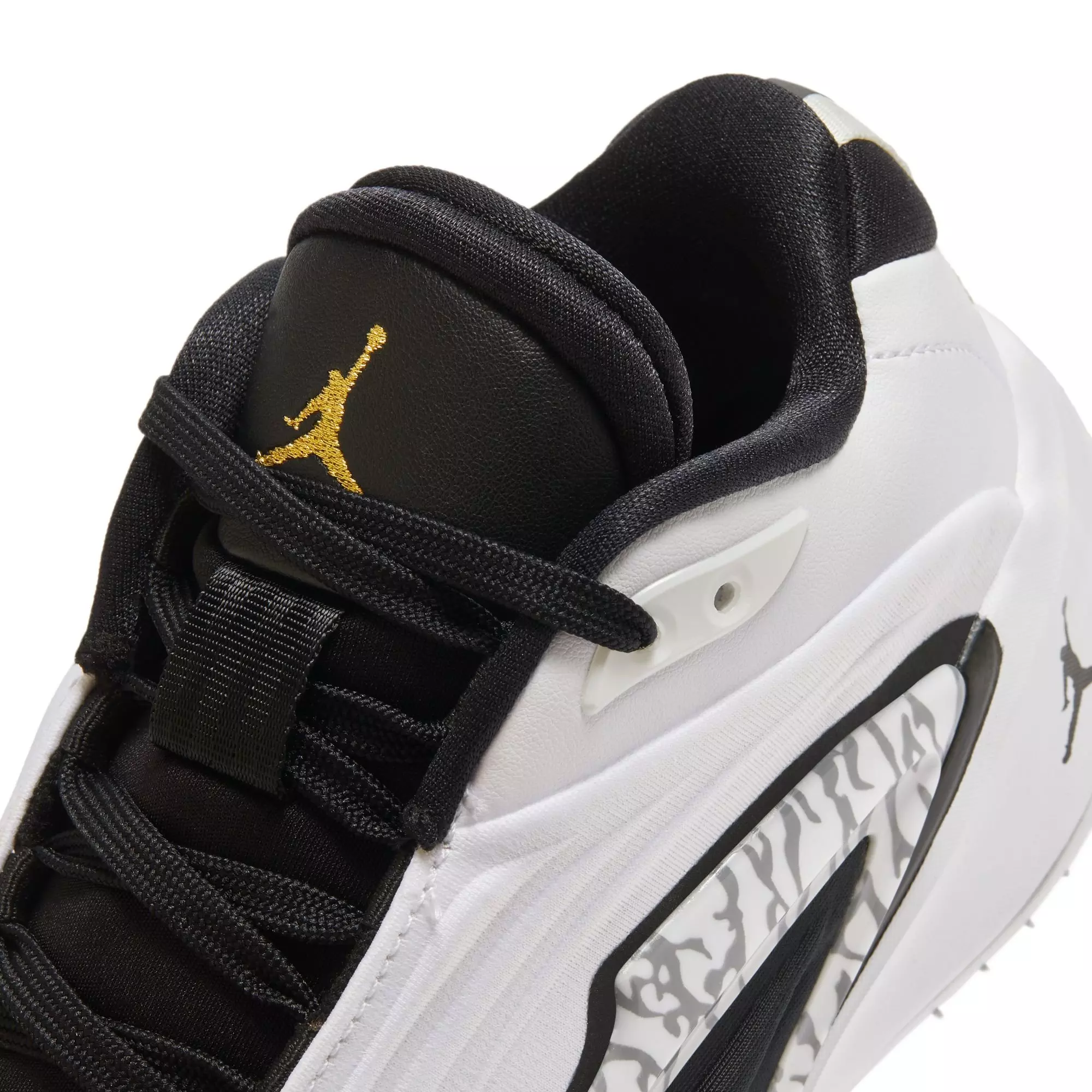 Jordan Luka 3 "Motorsport" Grade School Kids' Basketball Shoe - WHITE/METALLIC GOLD/BLACK