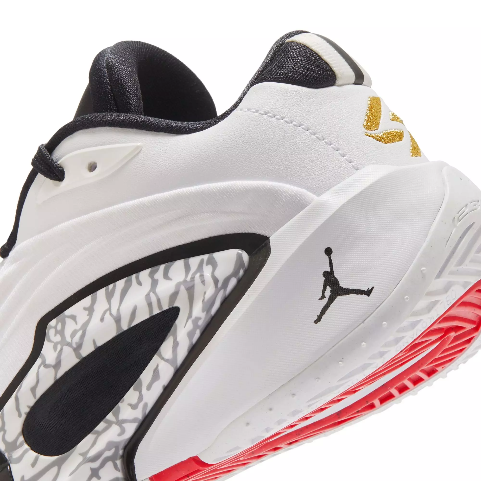 Jordan Luka 3 "Motorsport" Grade School Kids' Basketball Shoe - WHITE/METALLIC GOLD/BLACK
