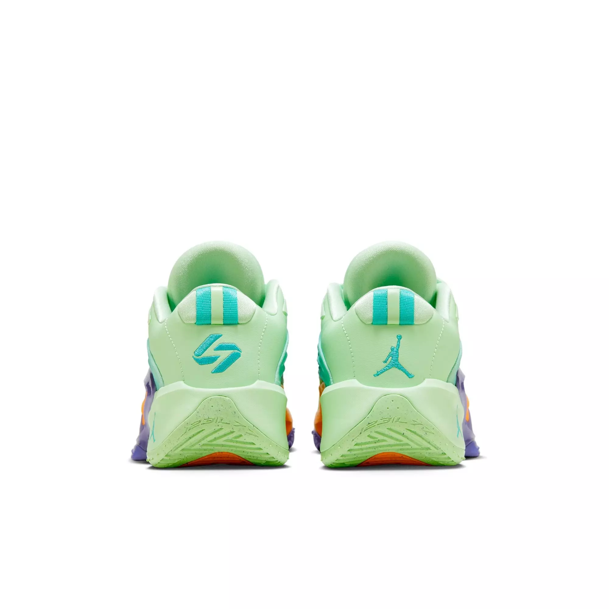 Jordan Luka 3 "Vapor Green/Hyper Jade/Cone" Grade School Boys' Basketball Shoe - GREEN/PURPLE