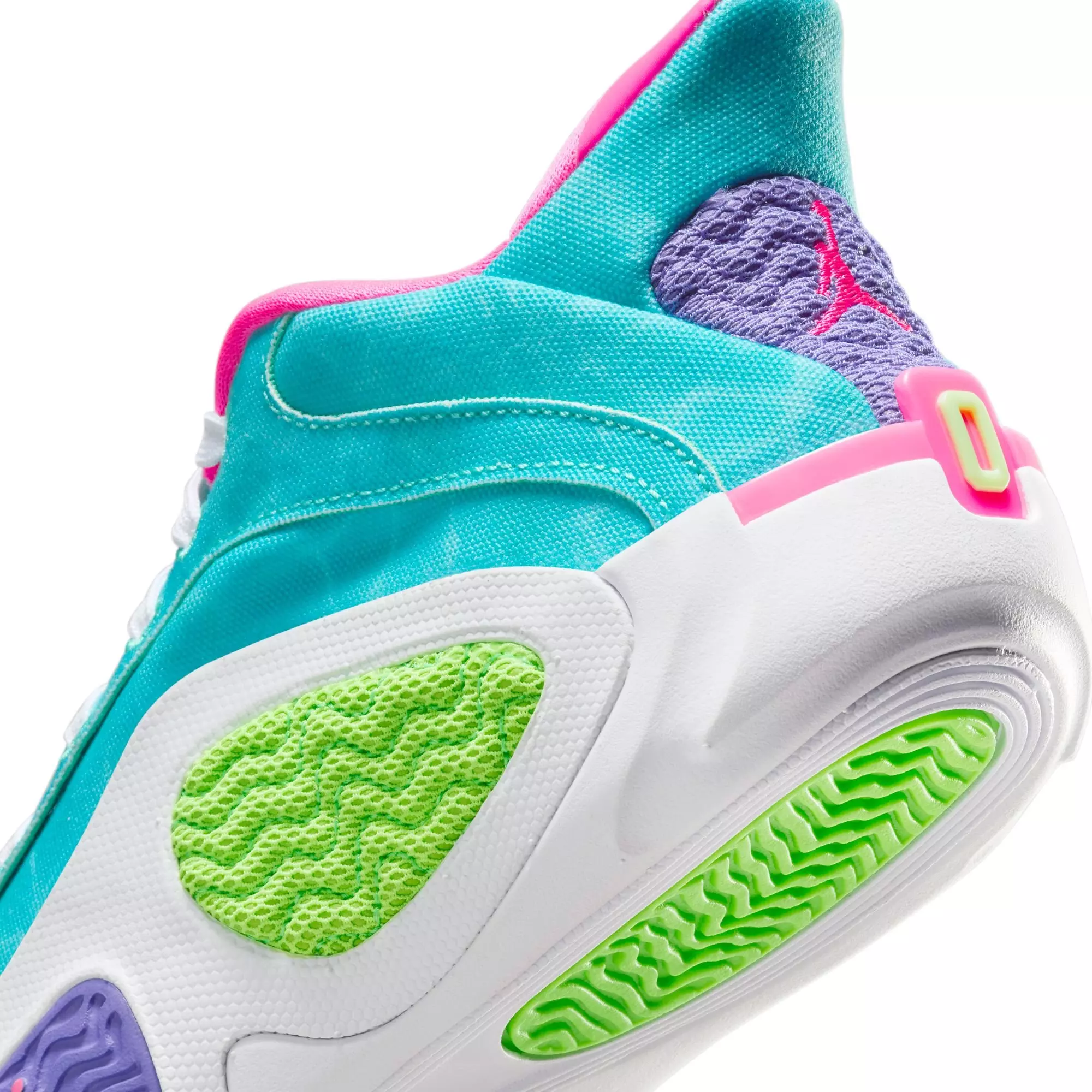 Jordan Tatum 2 "Wavy Deuce" Grade School Kids' Basketball Shoe - GREEN STRIKE/WHITE/HYPER PINK