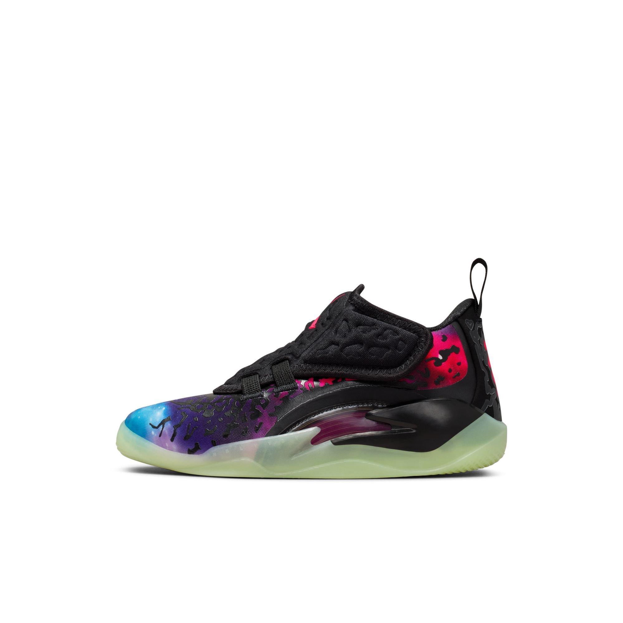 Jordan Zion 3 "Lift Off" Preschool Kids' Basketball Shoe - BLACK/SOLAR RED/VIVID PURPLE Thumbnail View 8