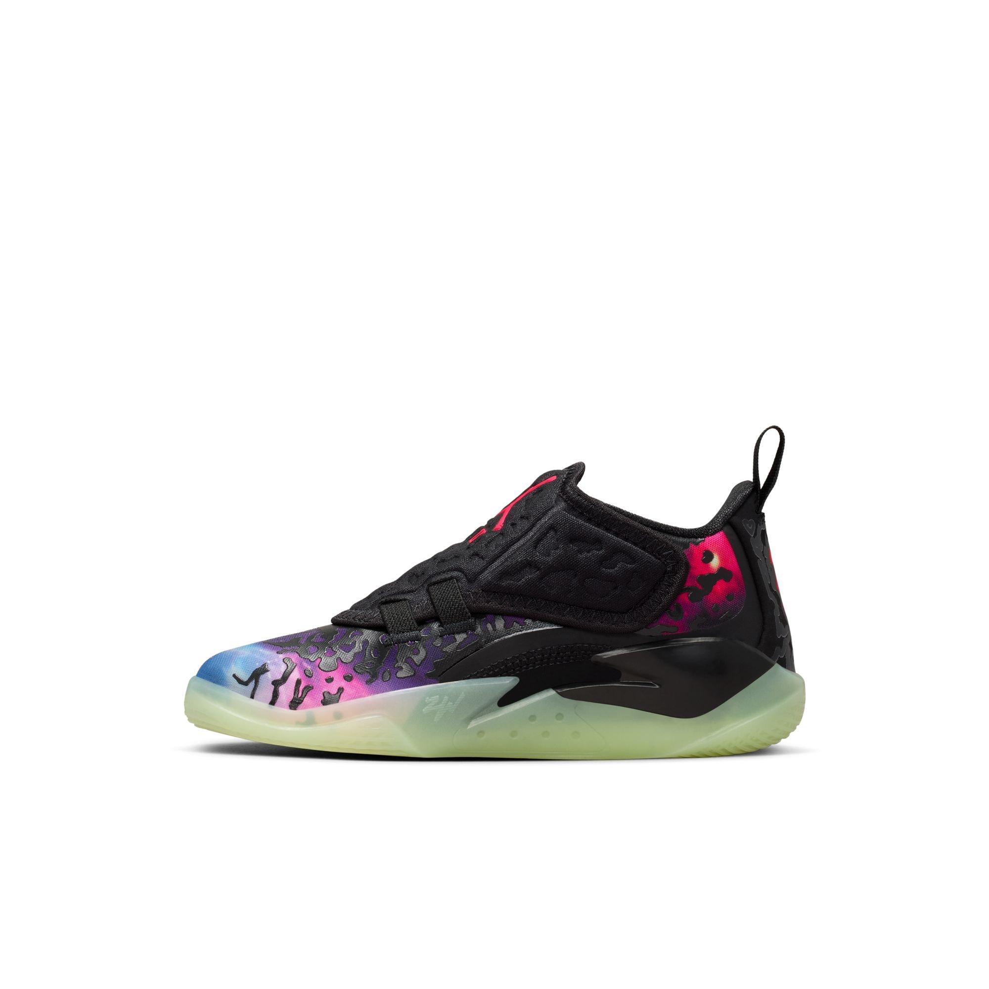 Jordan Zion 3 "Lift Off" Preschool Kids' Basketball Shoe - BLACK/SOLAR RED/VIVID PURPLE Thumbnail View 9