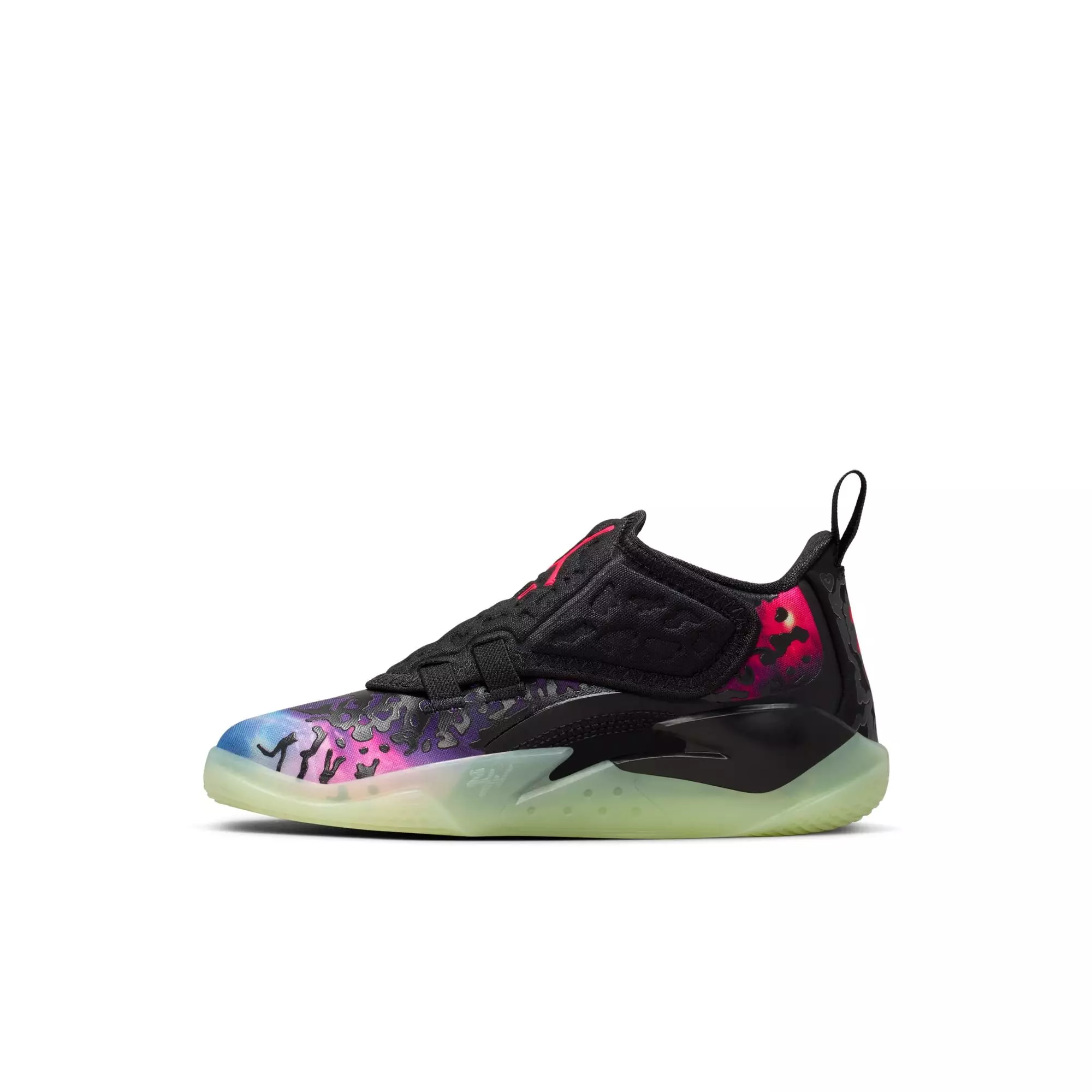 Jordan Zion 3 "Lift Off" Preschool Kids' Basketball Shoe - BLACK/SOLAR RED/VIVID PURPLE