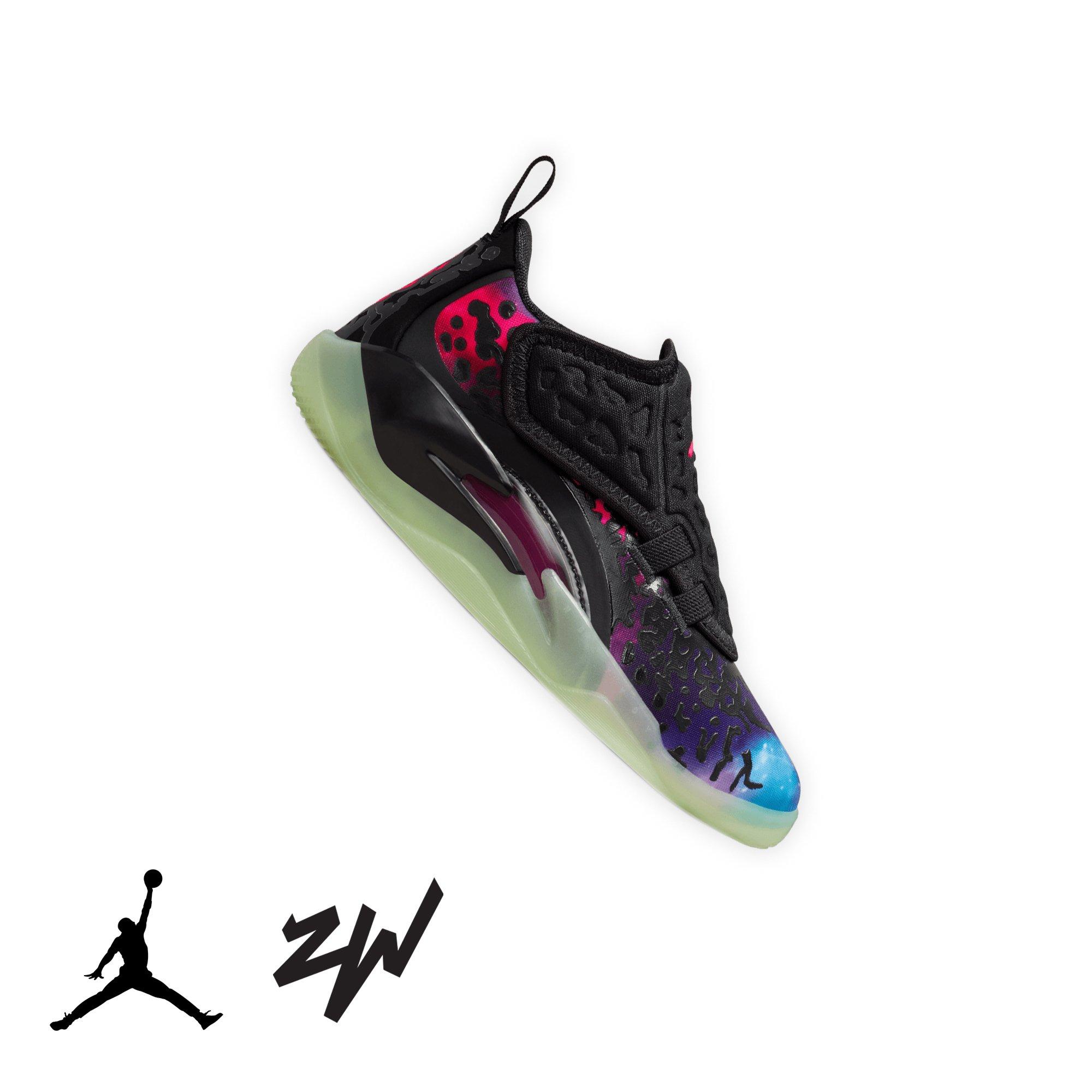 Jordan Zion 3 "Lift Off" Preschool Kids' Basketball Shoe - BLACK/SOLAR RED/VIVID PURPLE