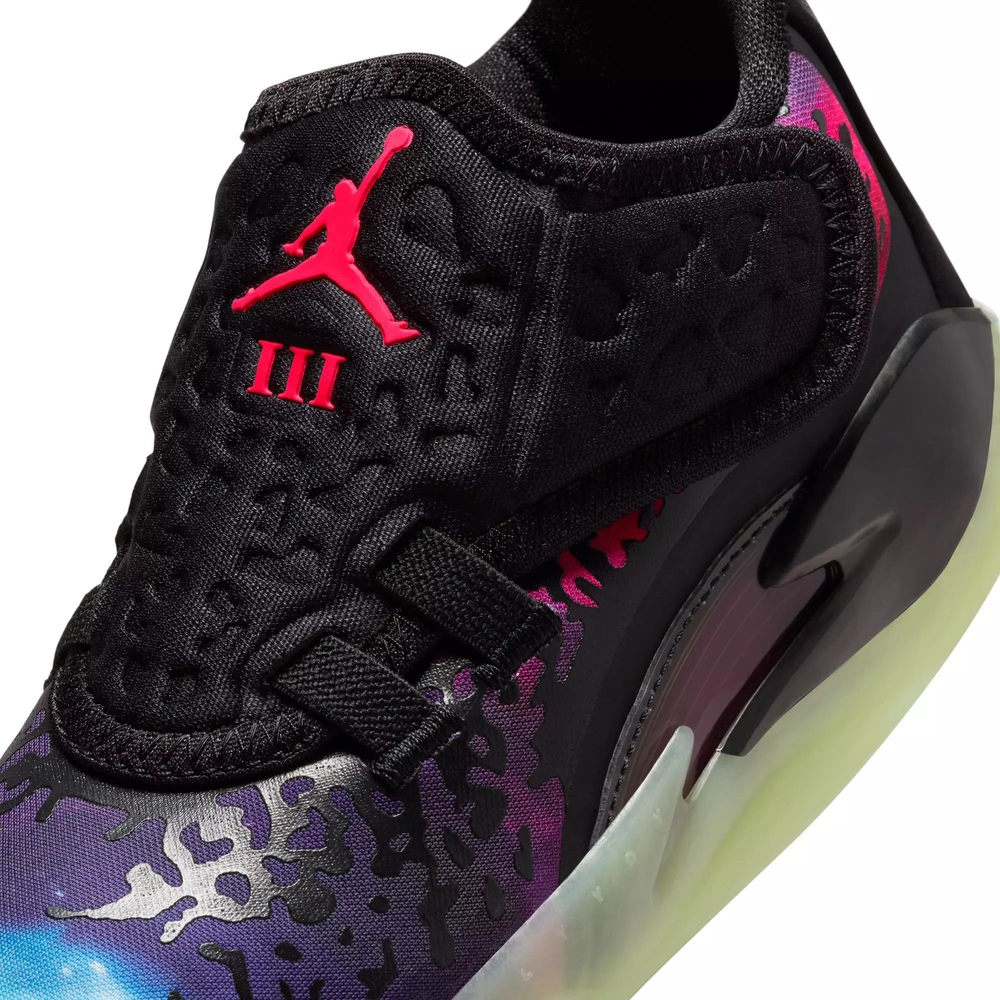 Jordan Zion 3 "Lift Off" Preschool Kids' Basketball Shoe - BLACK/SOLAR RED/VIVID PURPLE