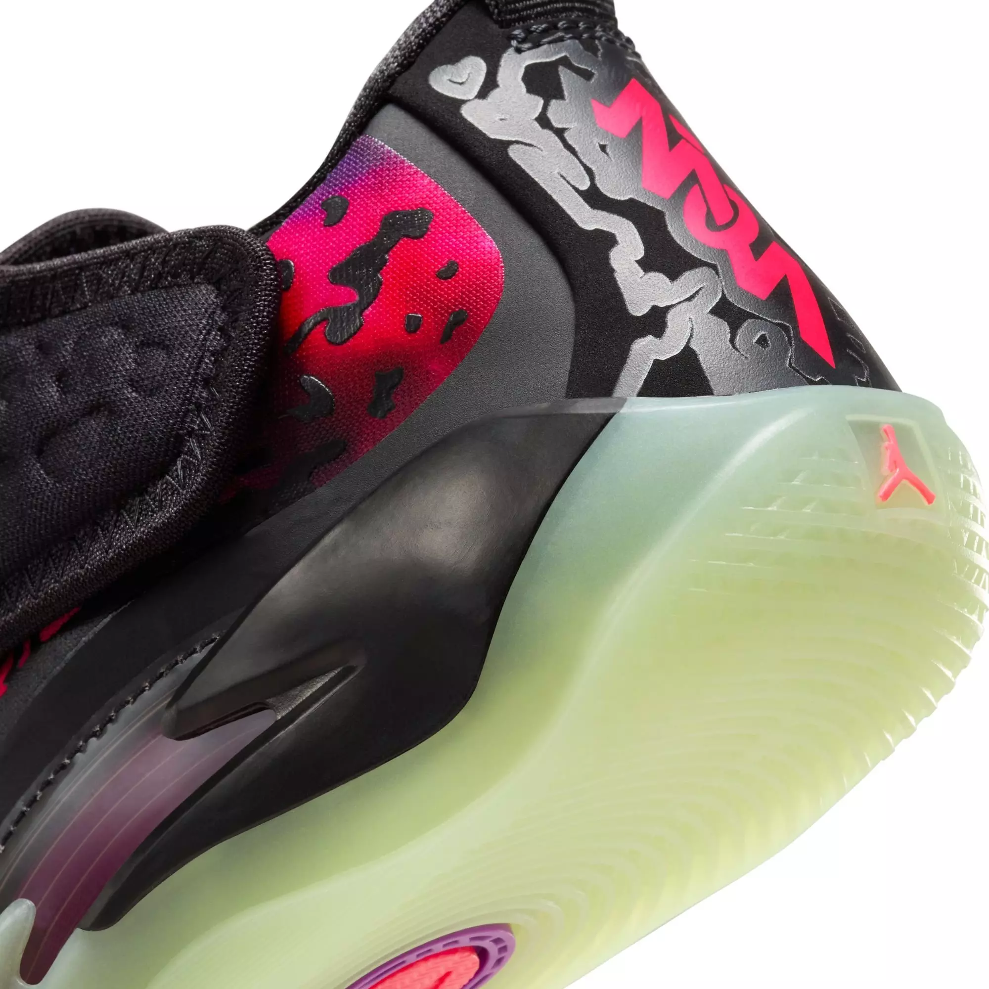 Jordan Zion 3 "Lift Off" Preschool Kids' Basketball Shoe - BLACK/SOLAR RED/VIVID PURPLE