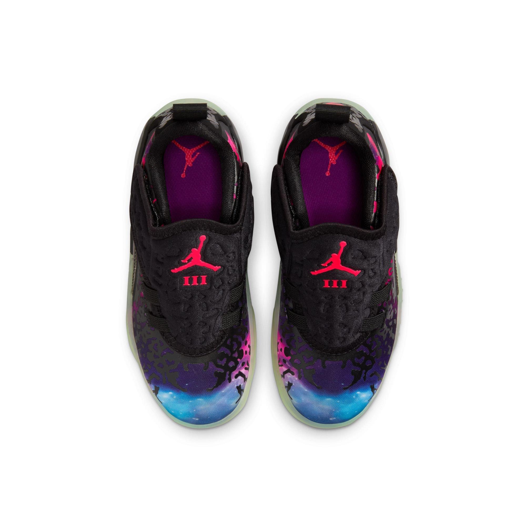 Jordan Zion 3 "Lift Off" Preschool Kids' Basketball Shoe - BLACK/SOLAR RED/VIVID PURPLE Thumbnail View 11