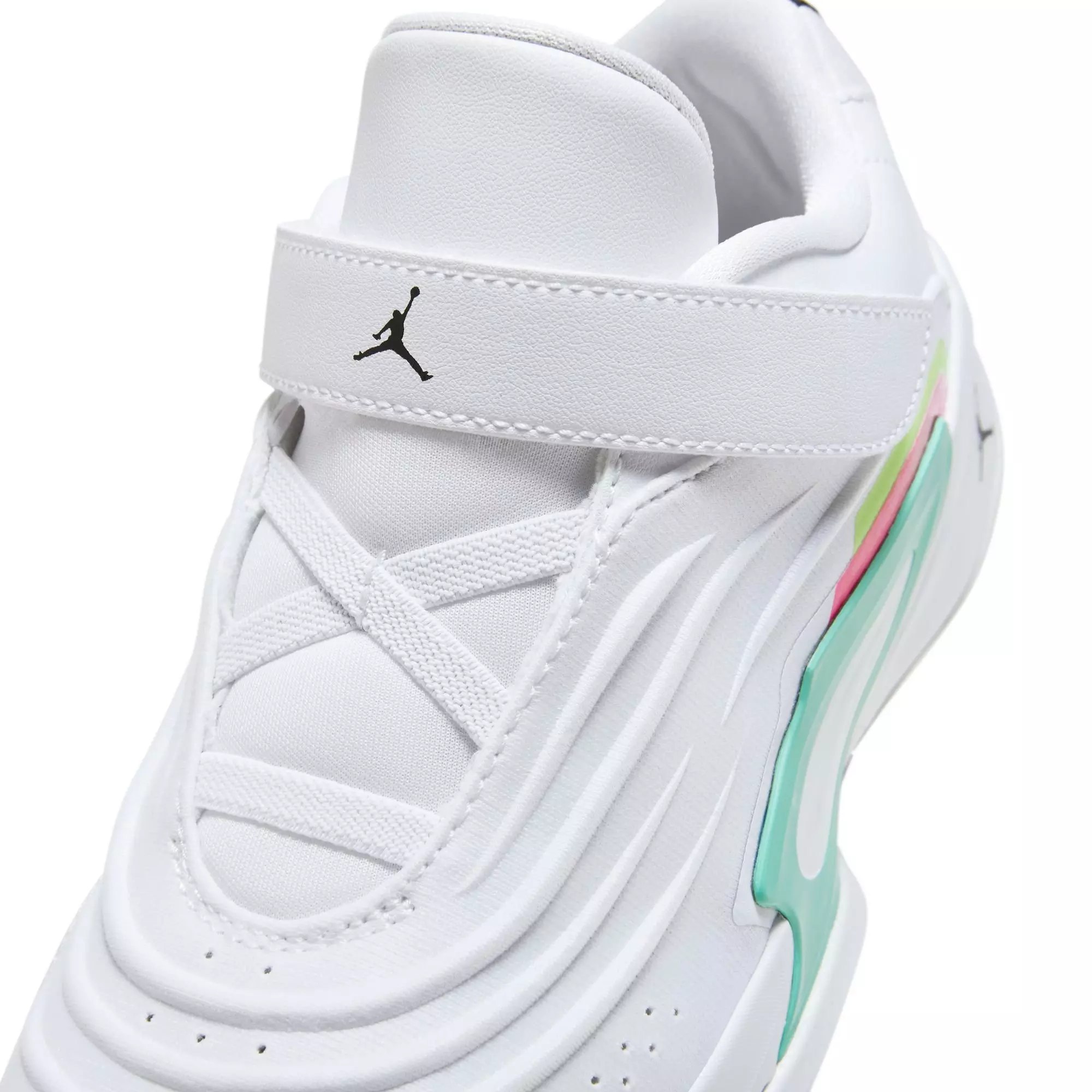 Jordan Luka 3 "Photo Finish" Preschool Kids' Basketball Shoe - WHITE/BLACK/VOLT GLOW