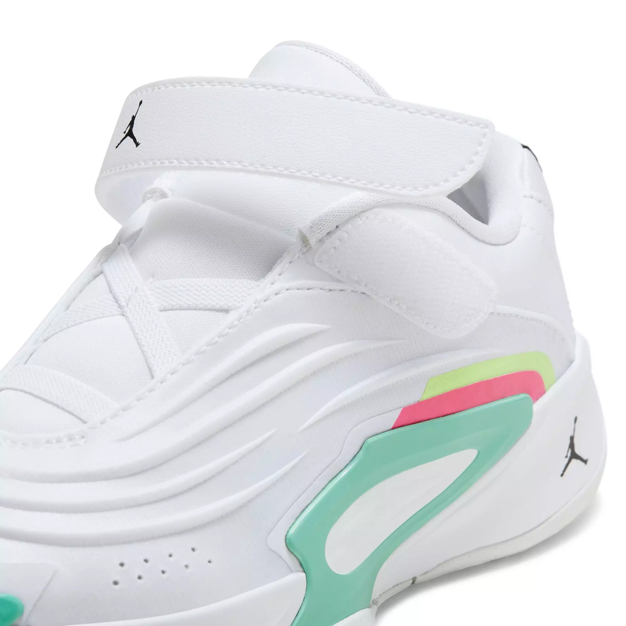 Jordan Luka 3 "Photo Finish" Preschool Kids' Basketball Shoe - WHITE/BLACK/VOLT GLOW