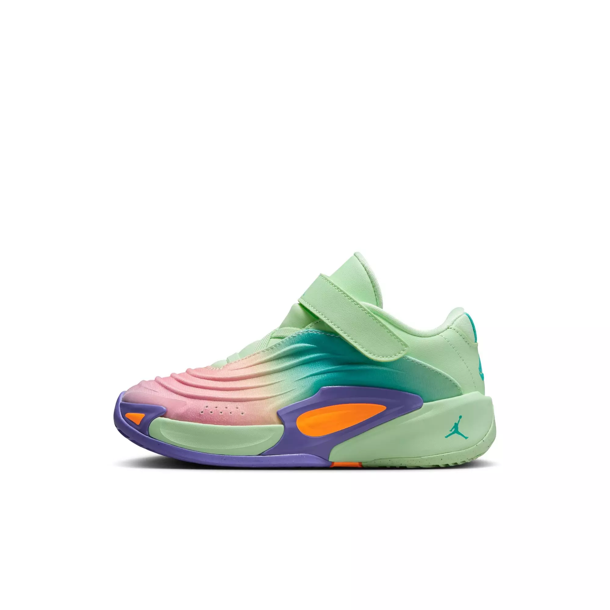 Jordan Luka 3 "Vapor Green/Hyper Jade/Cone" Preschool Boys' Basketball Shoe - GREEN/PURPLE