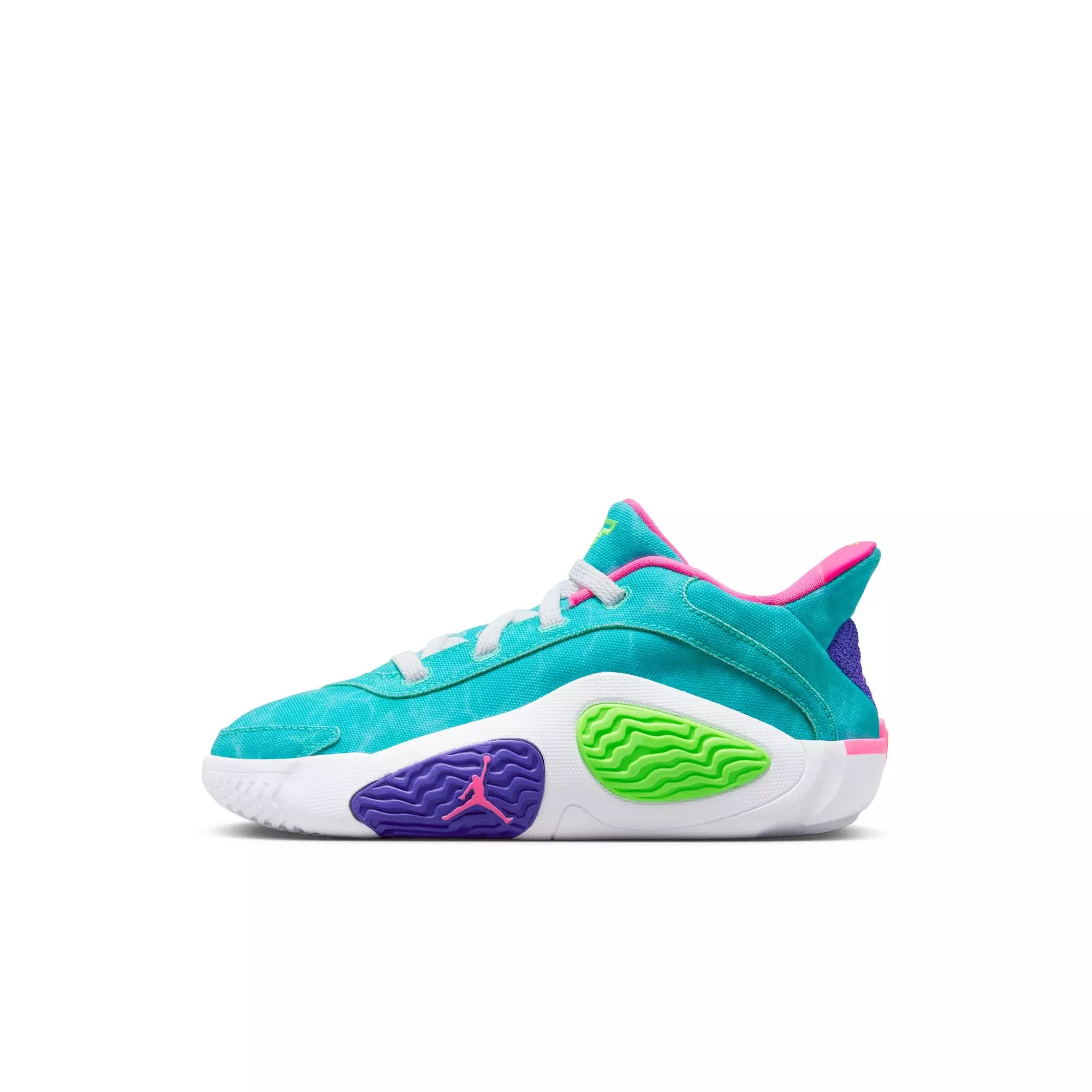 Jordan Tatum 2 "Wavy Deuce" Preschool Kids' Basketball Shoe - GREEN STRIKE/WHITE/HYPER PINK