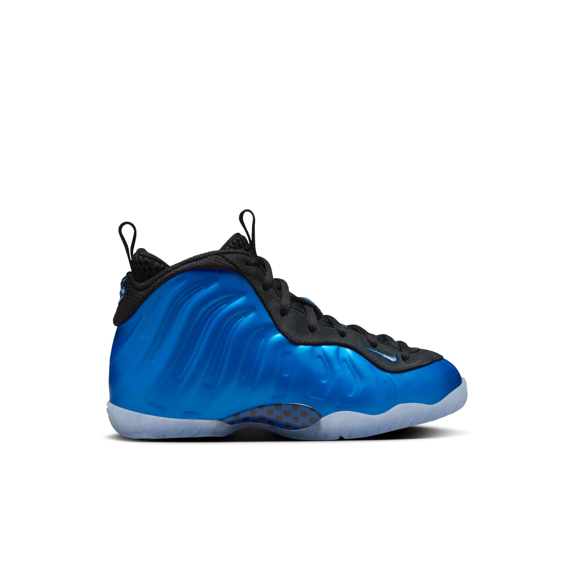 Nike Little Posite One Neon Royal Preschool Kids Shoe