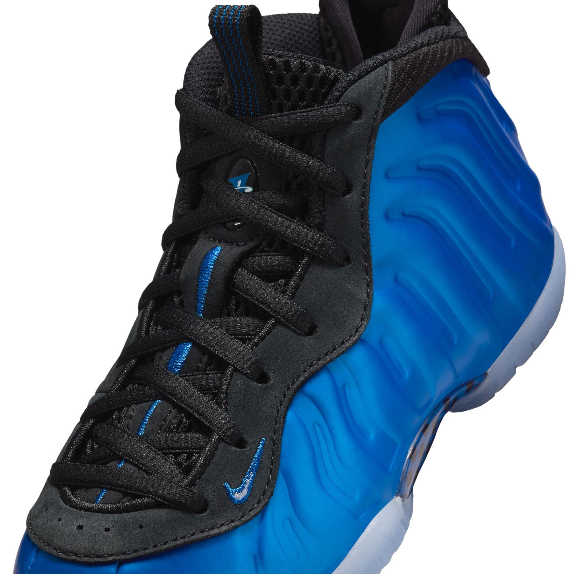 Nike Little Posite One "Neon Royal" Preschool Kids' Shoe - NEON ROYAL/WHITE/BLACK Thumbnail View 4