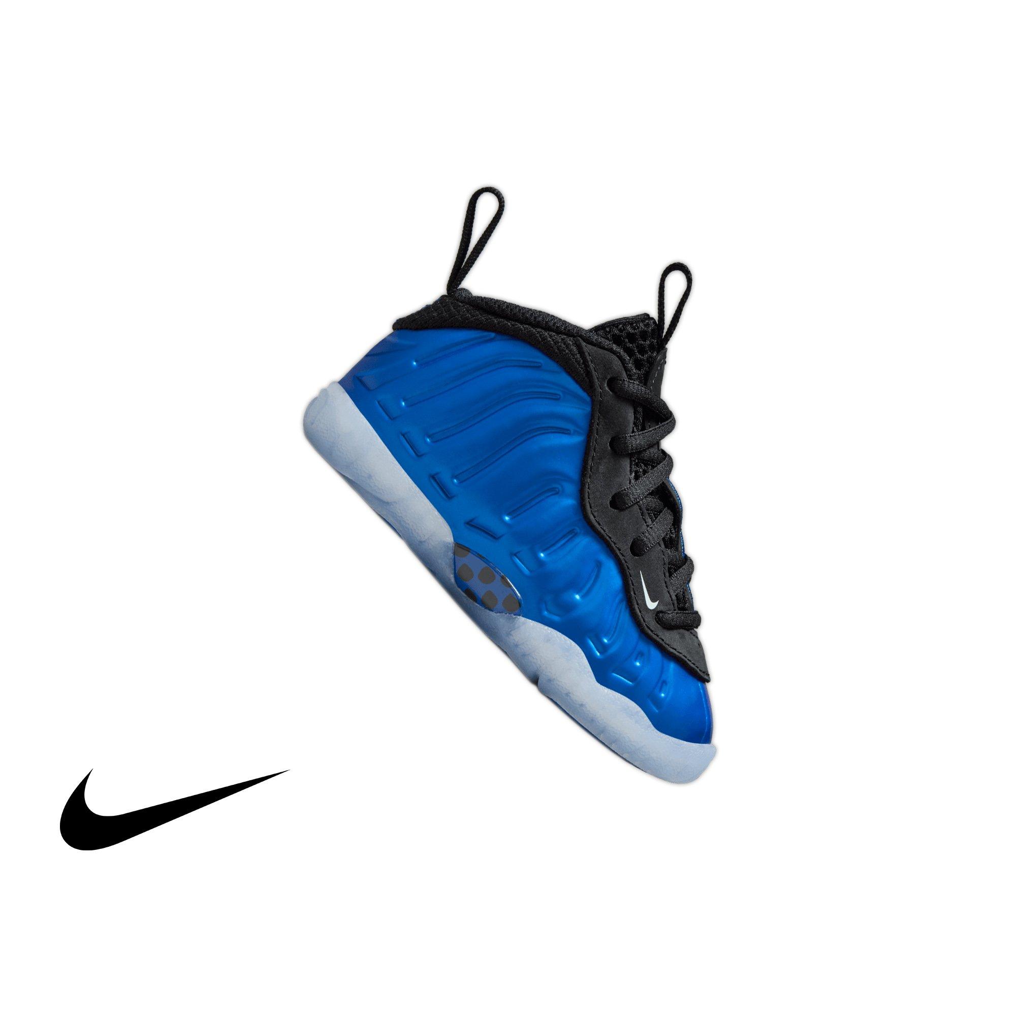 Nike Little Posite One "Neon Royal" Toddler Kids' Shoe - NEON ROYAL/WHITE/BLACK