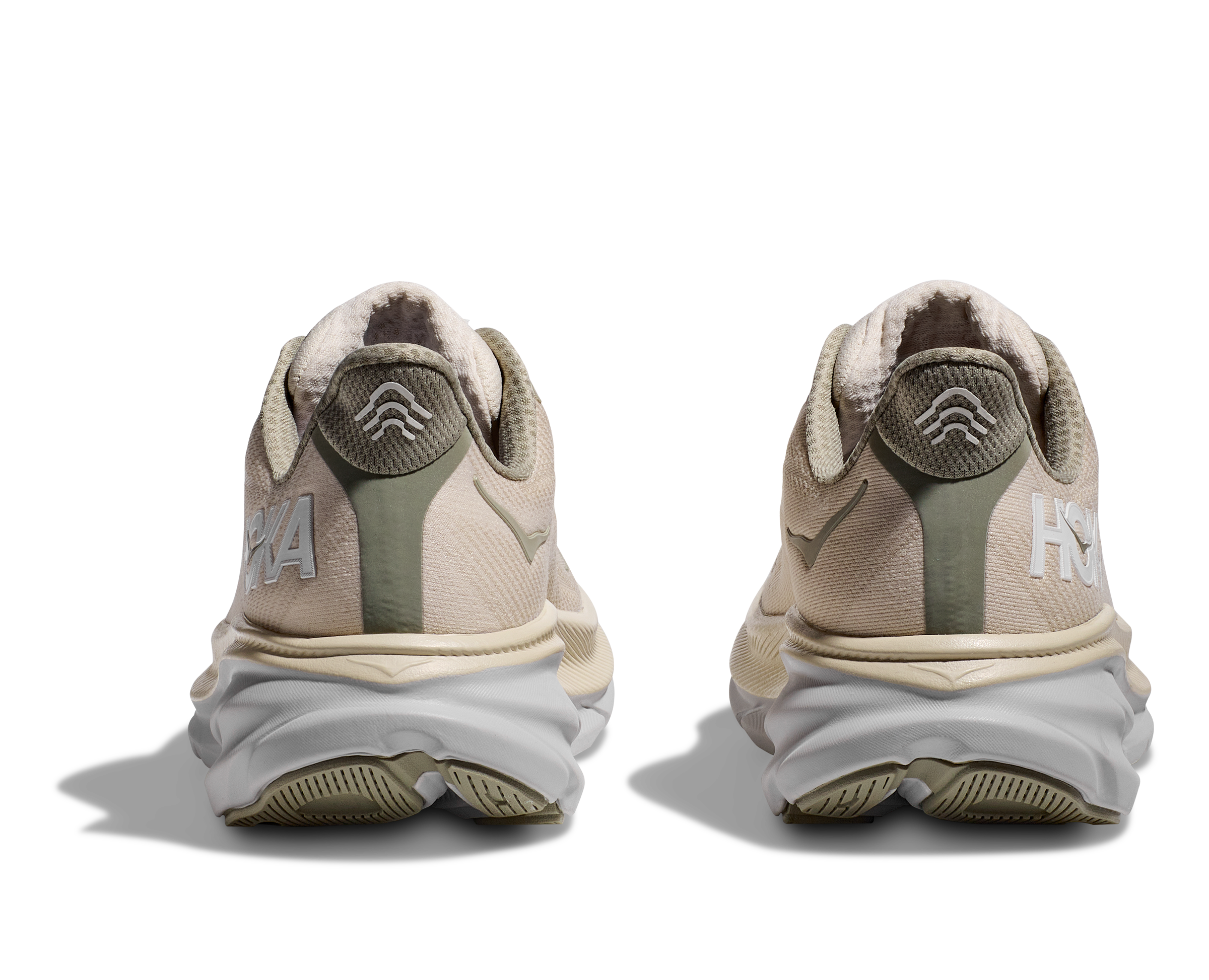 Hoka Clifton 9 "Oak/Alabaster" Men's Running Shoe - CREAM Thumbnail View 6