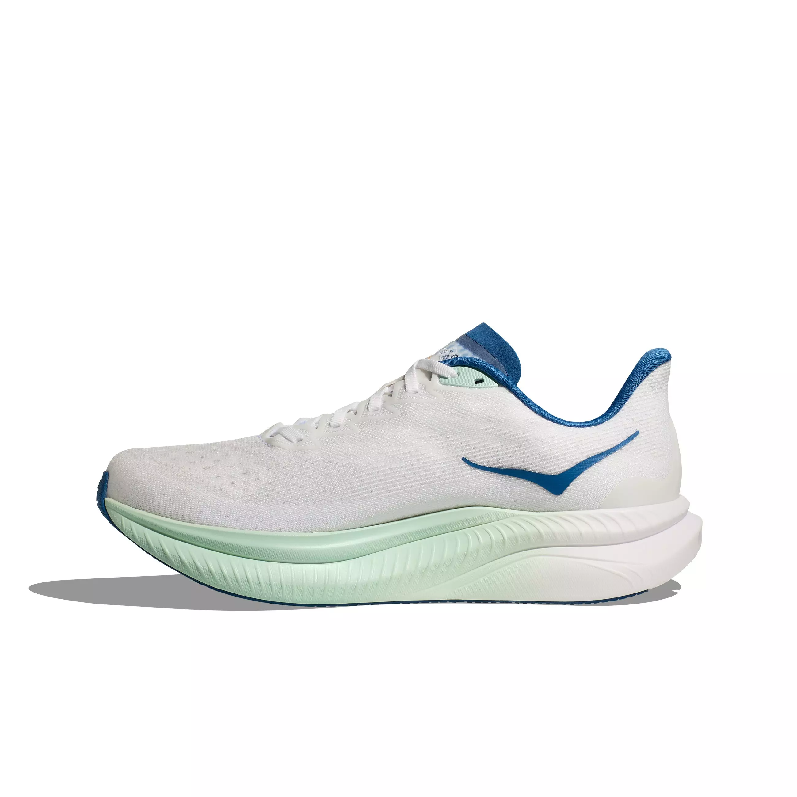 Hoka Mach 6 "White/Gold/Teal" Men's Running Shoe