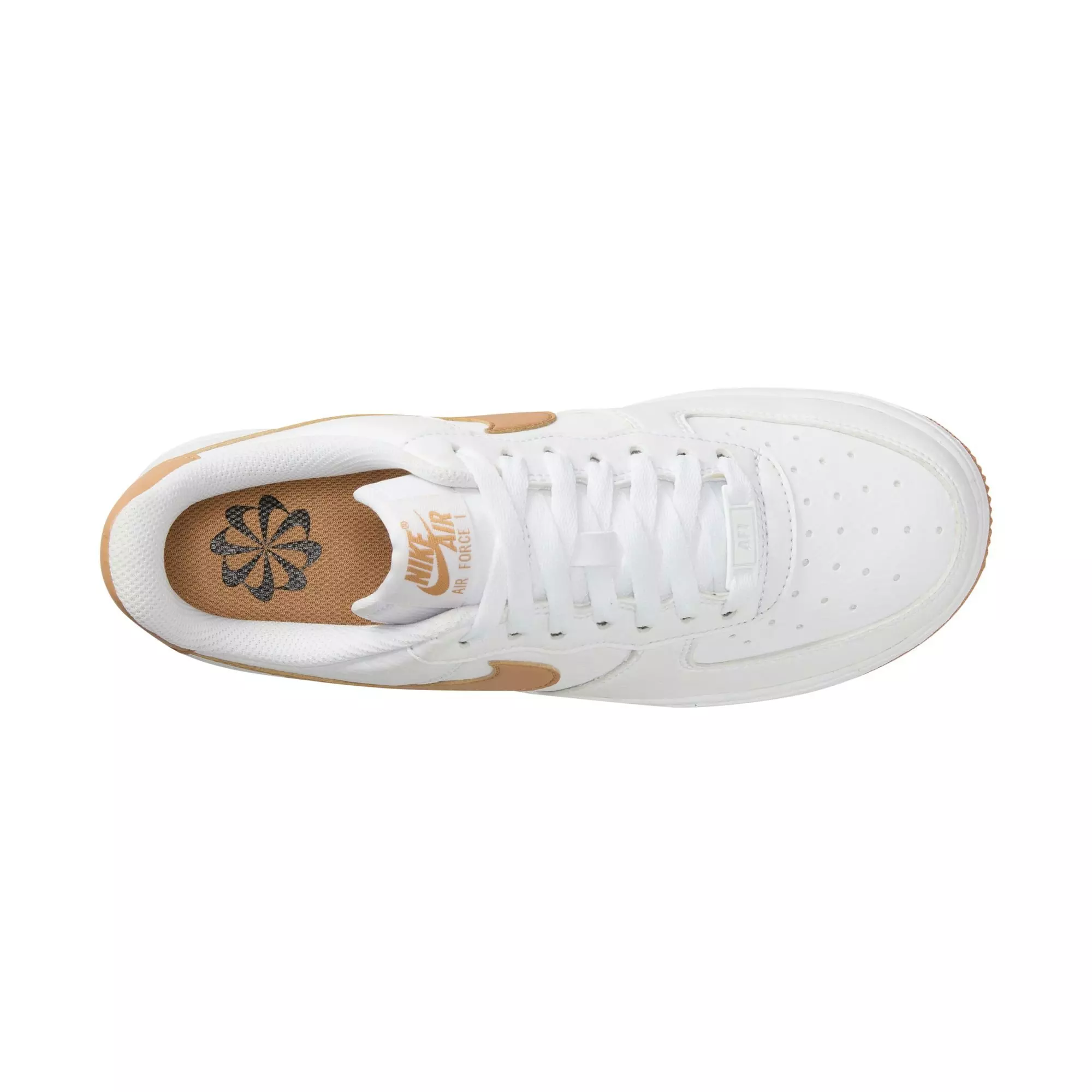Nike Air Force 1 '07 Next Nature "White/Flax" Women's Shoe - WHITE/BROWN