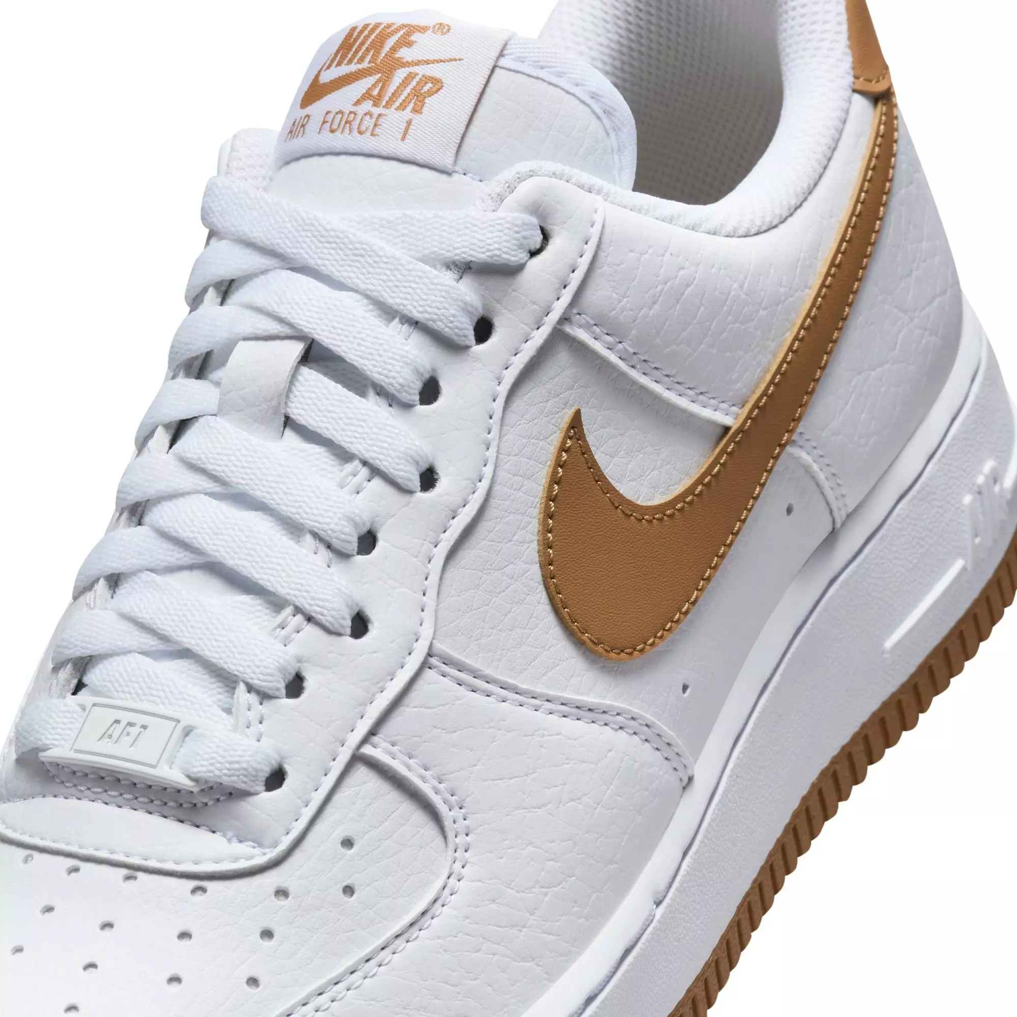Nike Air Force 1 '07 Next Nature "White/Flax" Women's Shoe - WHITE/BROWN