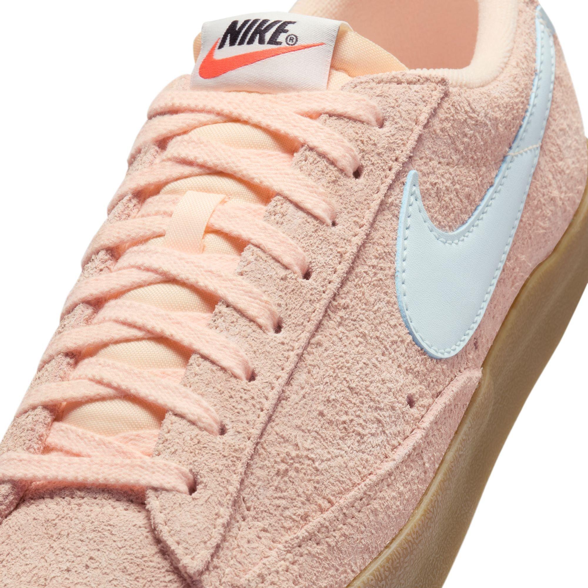 Nike Blazer Low '77 Vintage "Crimson Tint/Glacier Blue" Women's Shoe - PINK/BLUE Thumbnail View 10