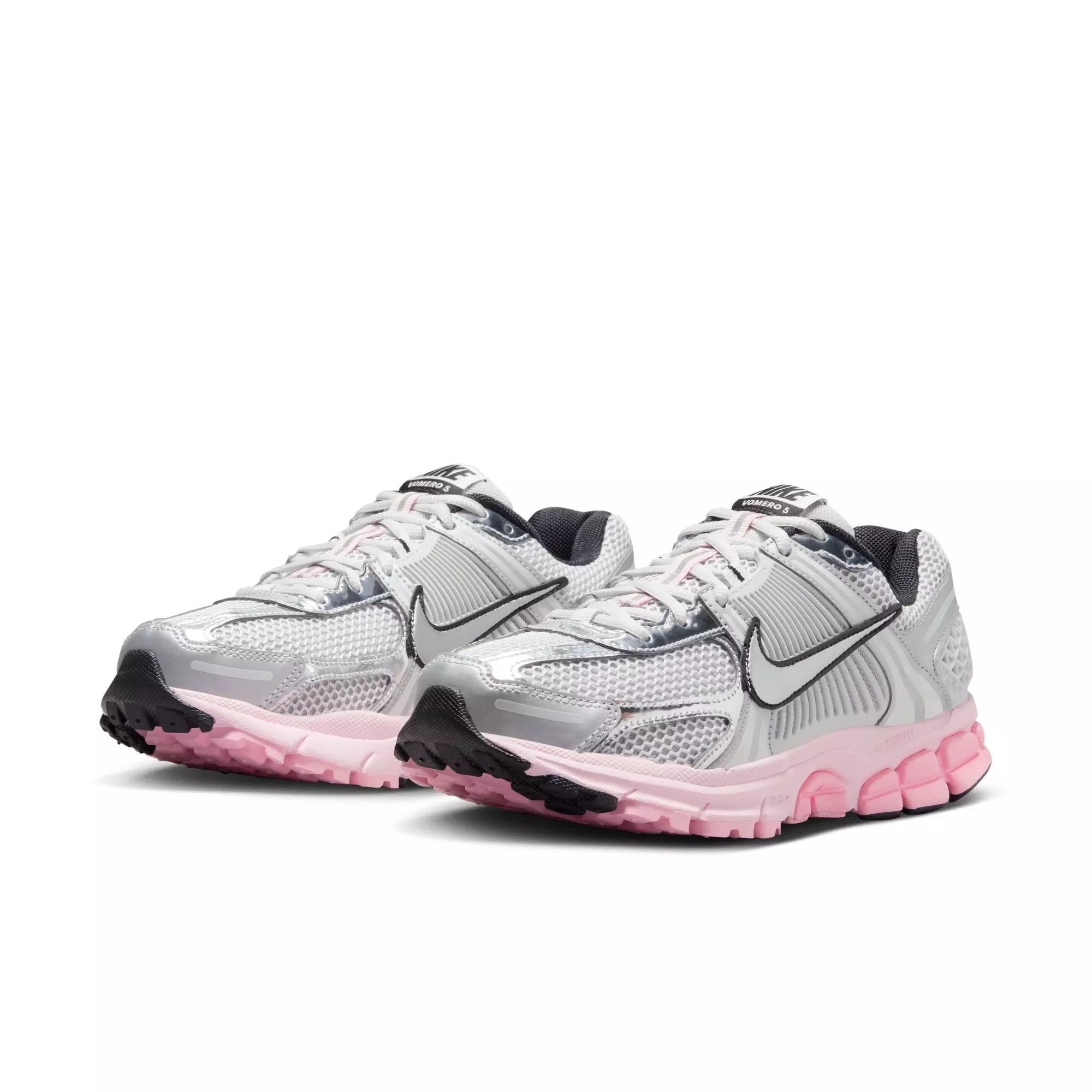 Nike Zoom Vomero 5 "Photon Dust/Metallic Silver/Pink Foam" Women's Shoe - GREY/PINK