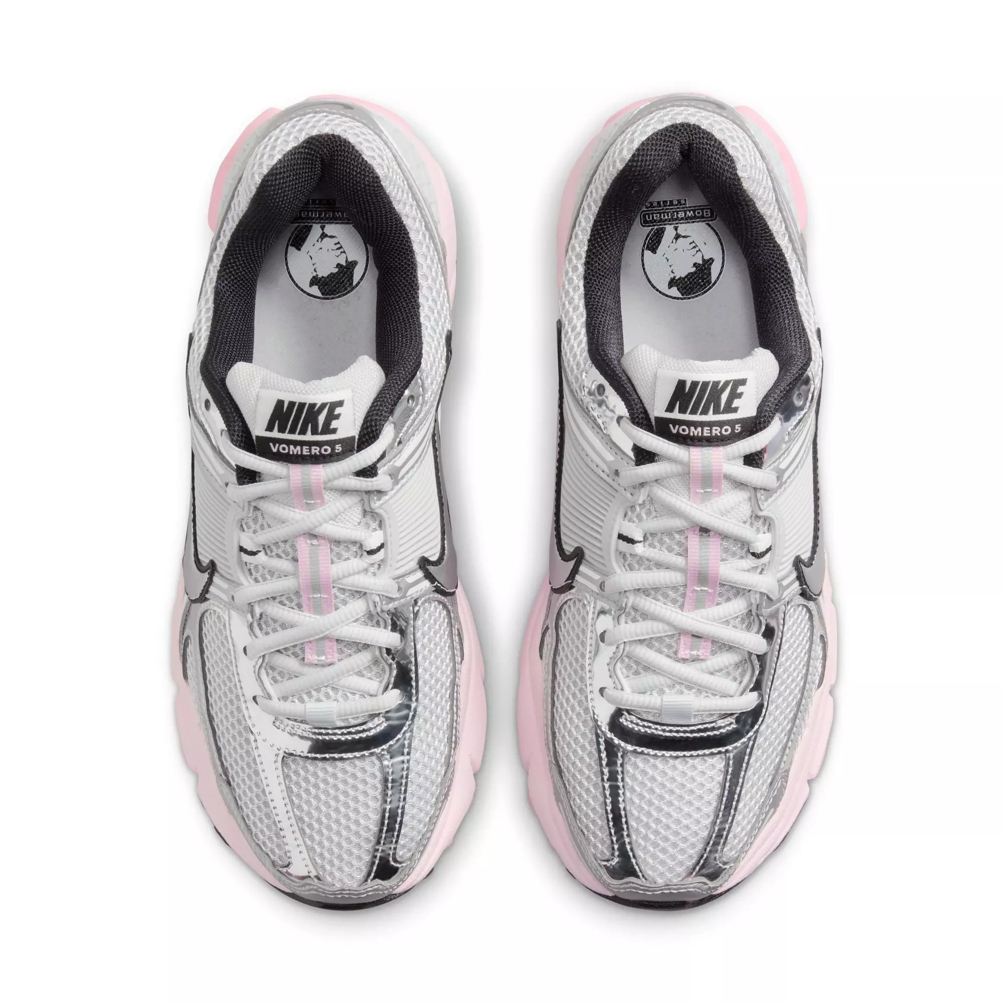 Nike Zoom Vomero 5 "Photon Dust/Metallic Silver/Pink Foam" Women's Shoe - GREY/PINK