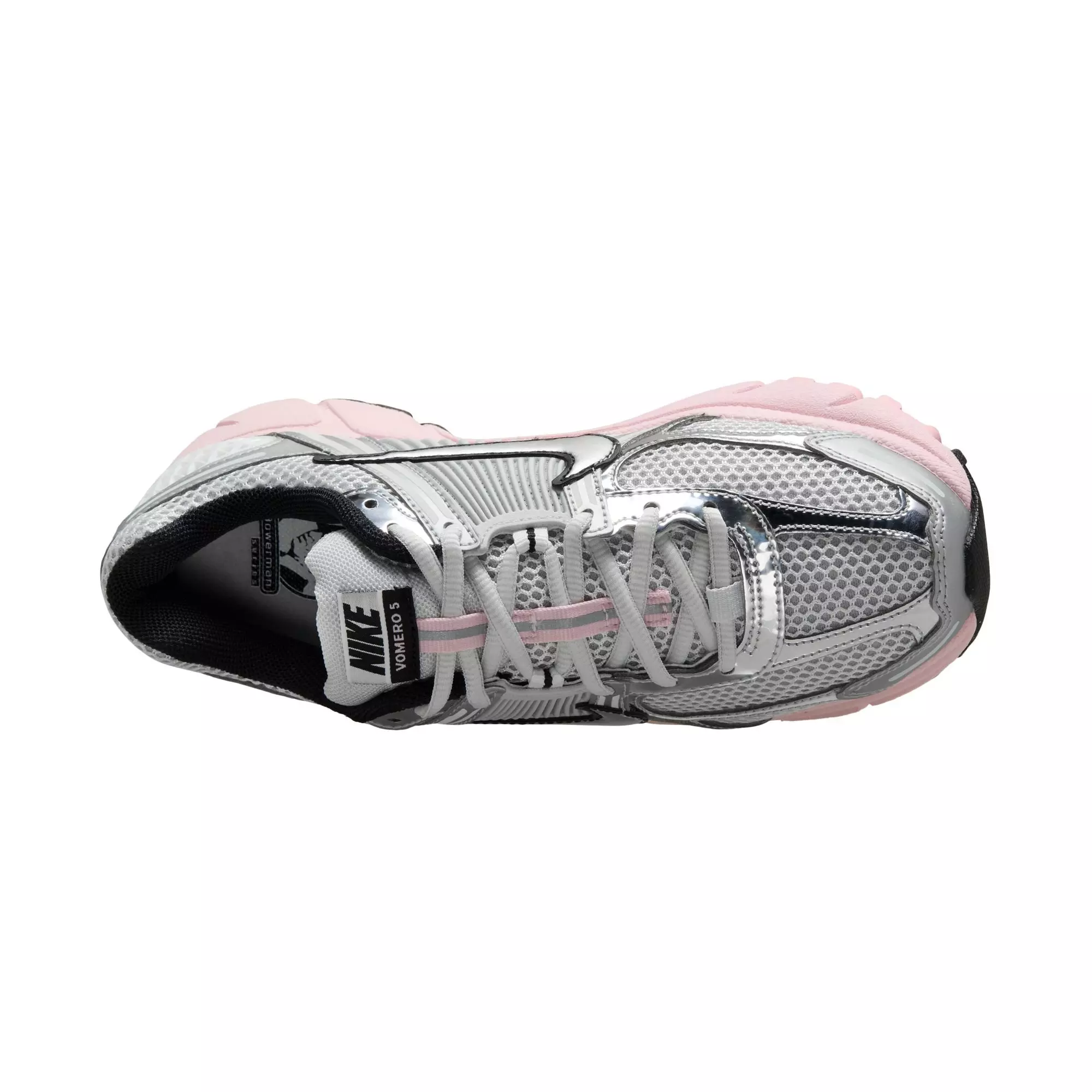 Nike Zoom Vomero 5 "Photon Dust/Metallic Silver/Pink Foam" Women's Shoe - GREY/PINK