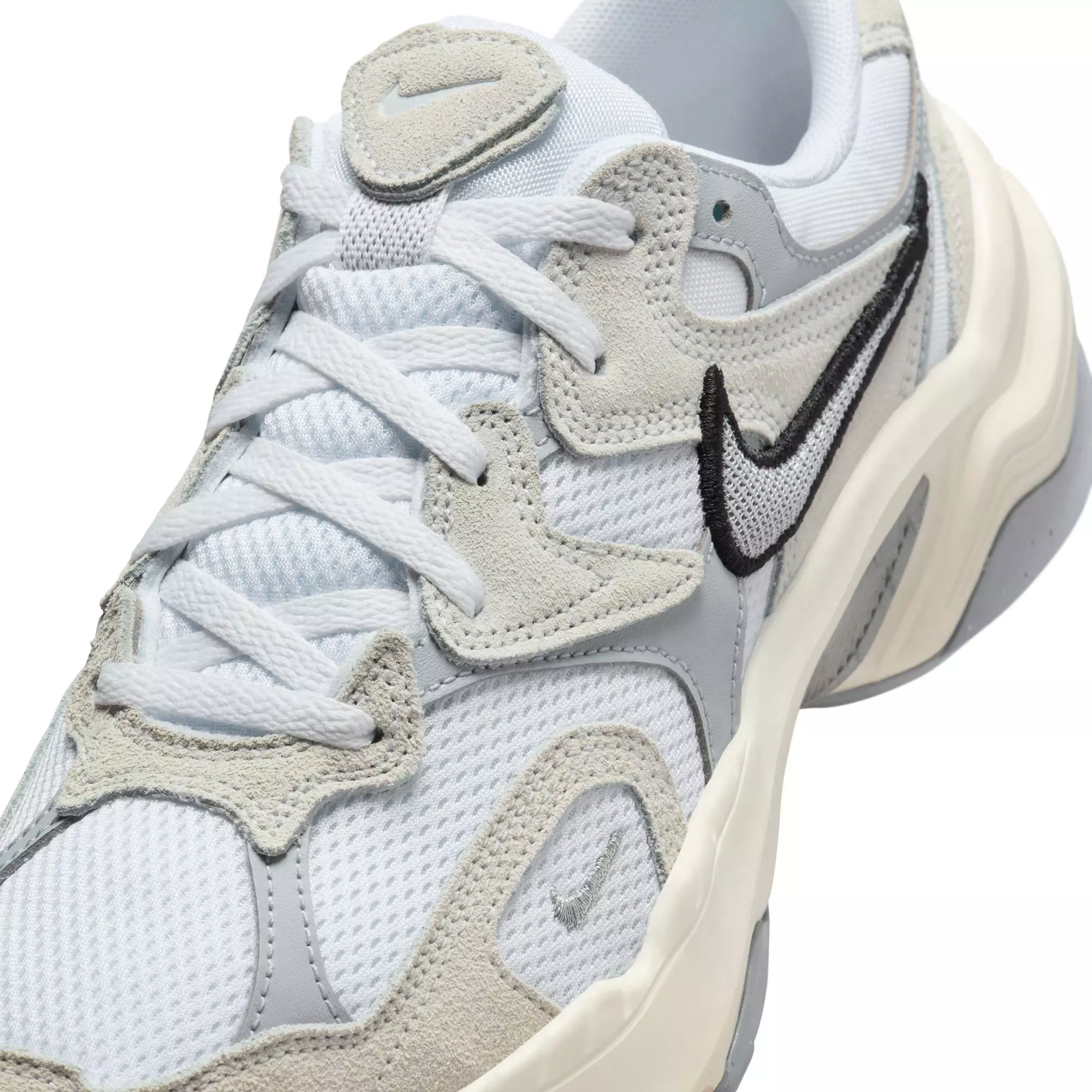 Nike AL8 "White/Metallic Silver/Black/Sail" Women's Shoe - WHITE/SILVER