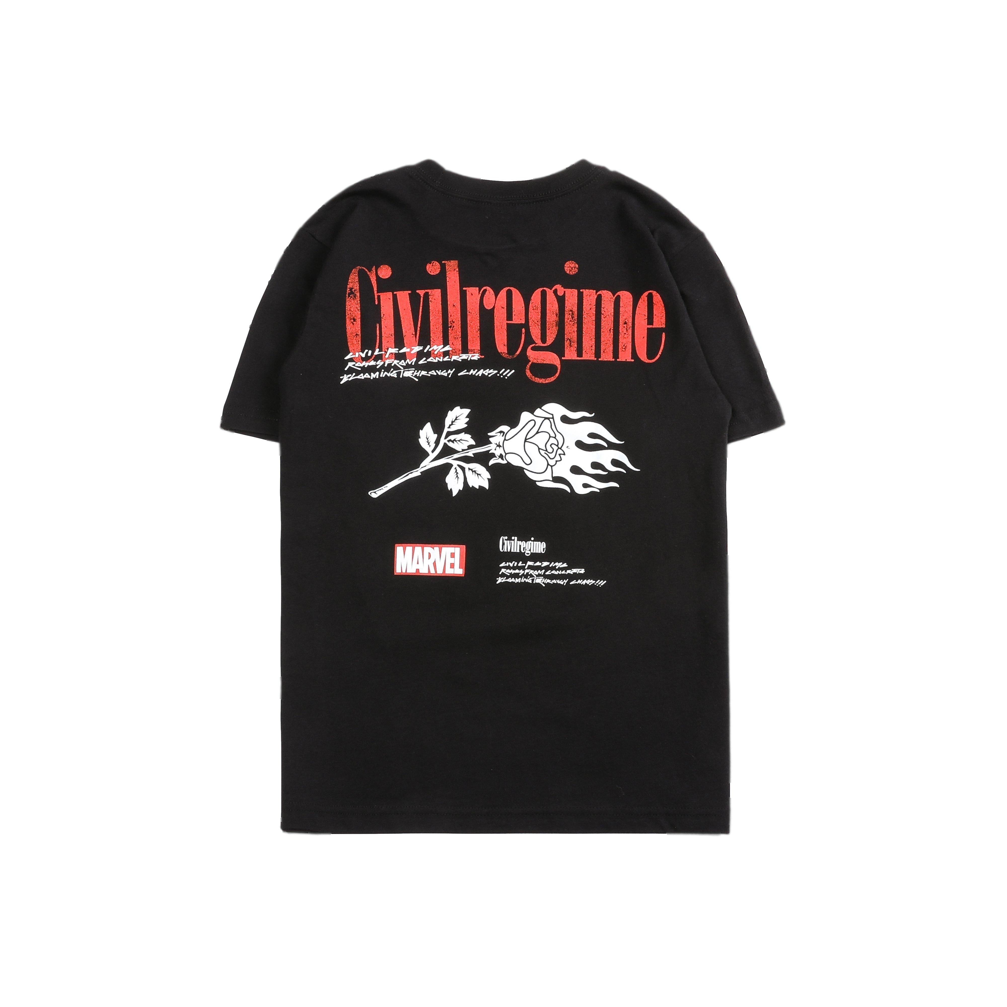 Civil Regime Big Boys' Civil Spiderman Webs Tee - BLACK Thumbnail View 2