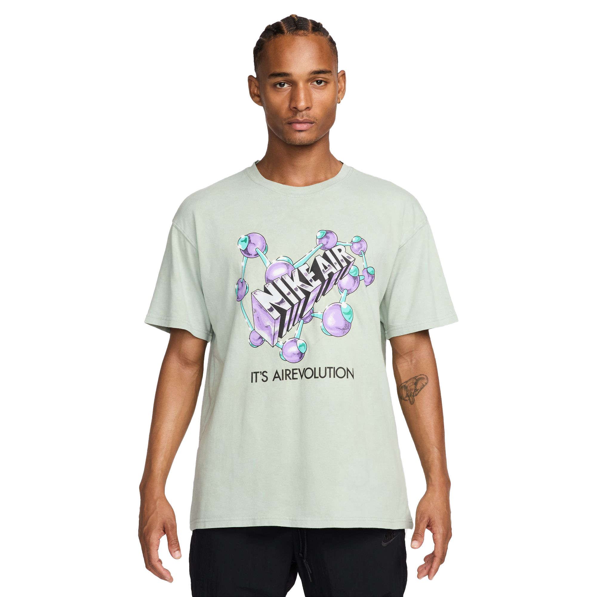 Nike Men's Max90 HBR Tee - Jade - GREEN Thumbnail View 1