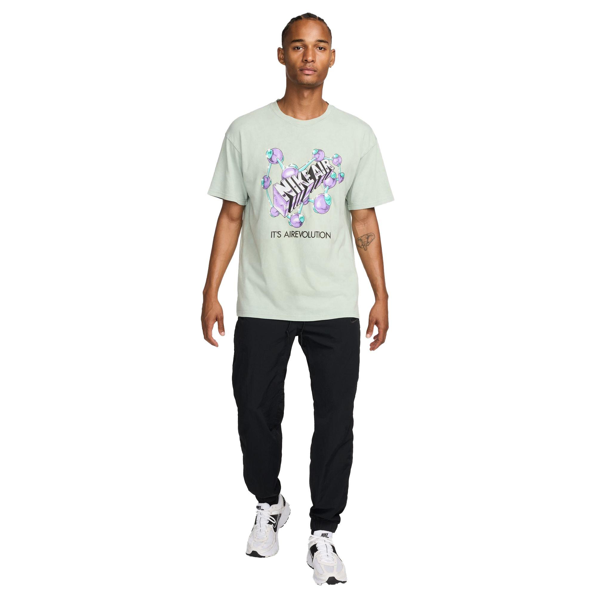 Nike Men's Max90 HBR Tee - Jade - GREEN Thumbnail View 4