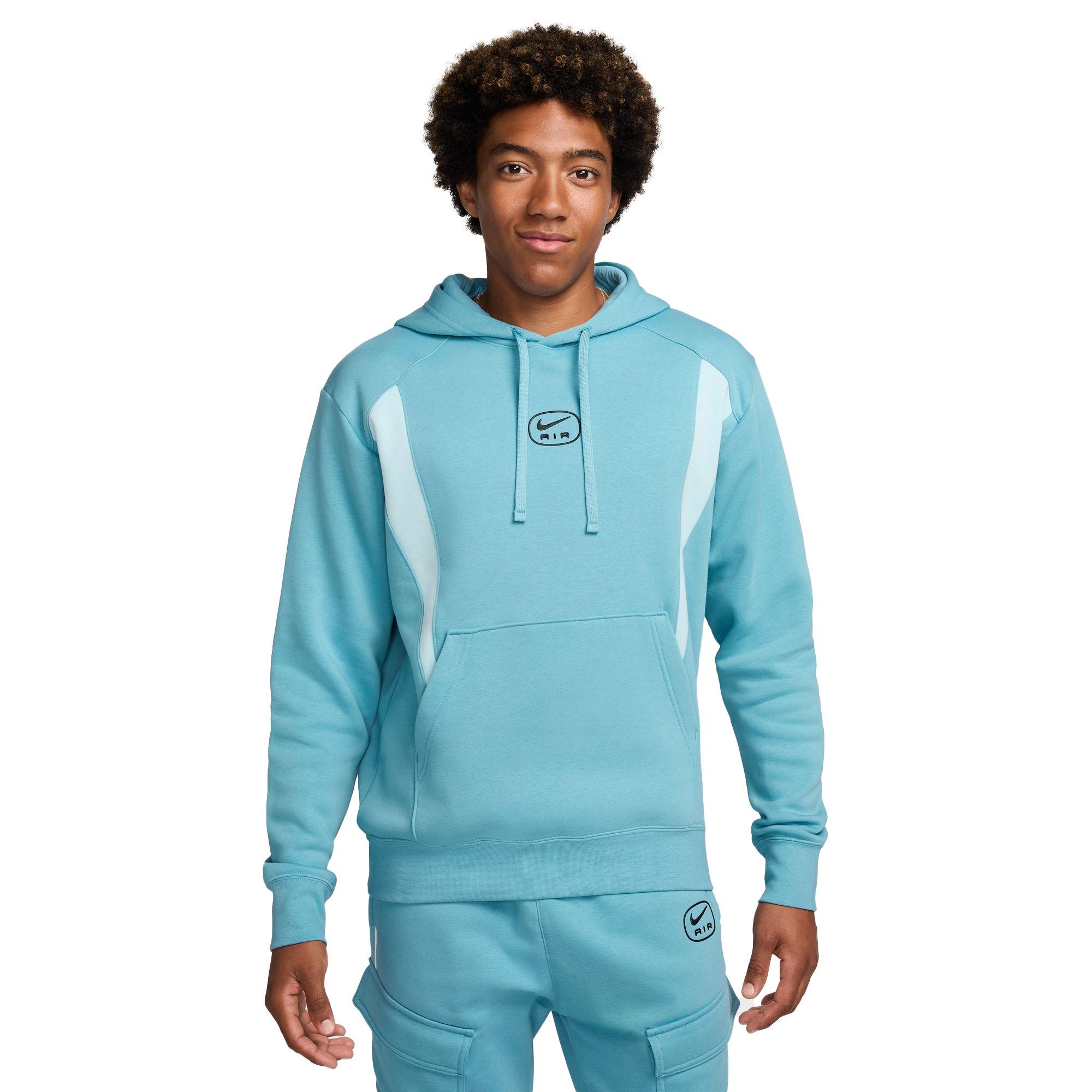 Nike Men's Sportswear Air Fleece Pullover Hoodie - BLUE