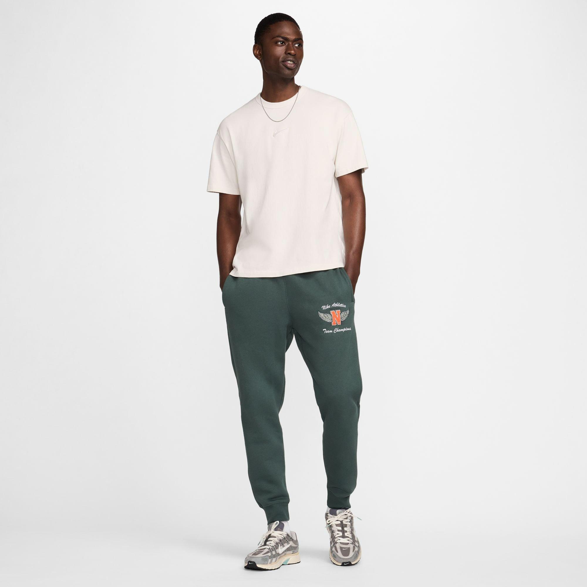 Nike Men's Sportswear Club Fleece Joggers-Green - GREEN Thumbnail View 6
