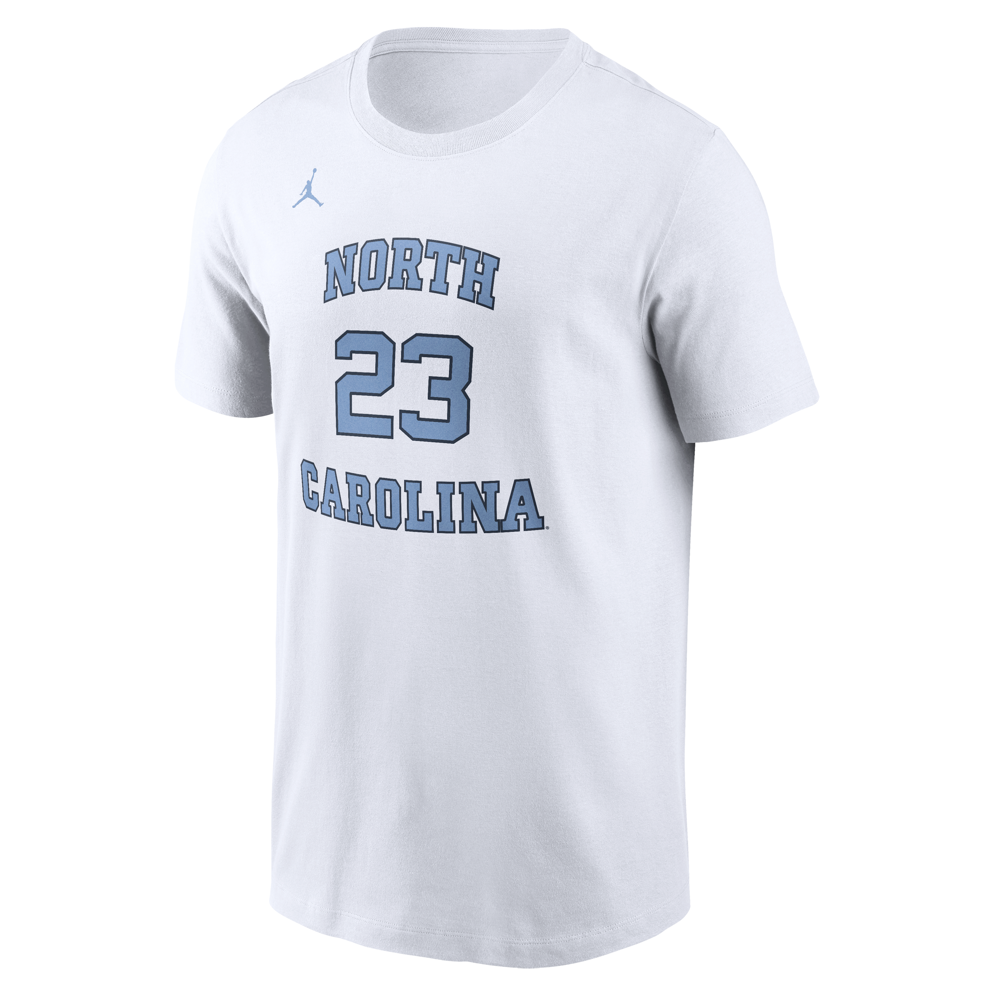 Jordan Men's North Carolina Tar Heels Name & Number Short Sleeve Top - White - WHITE Thumbnail View 1