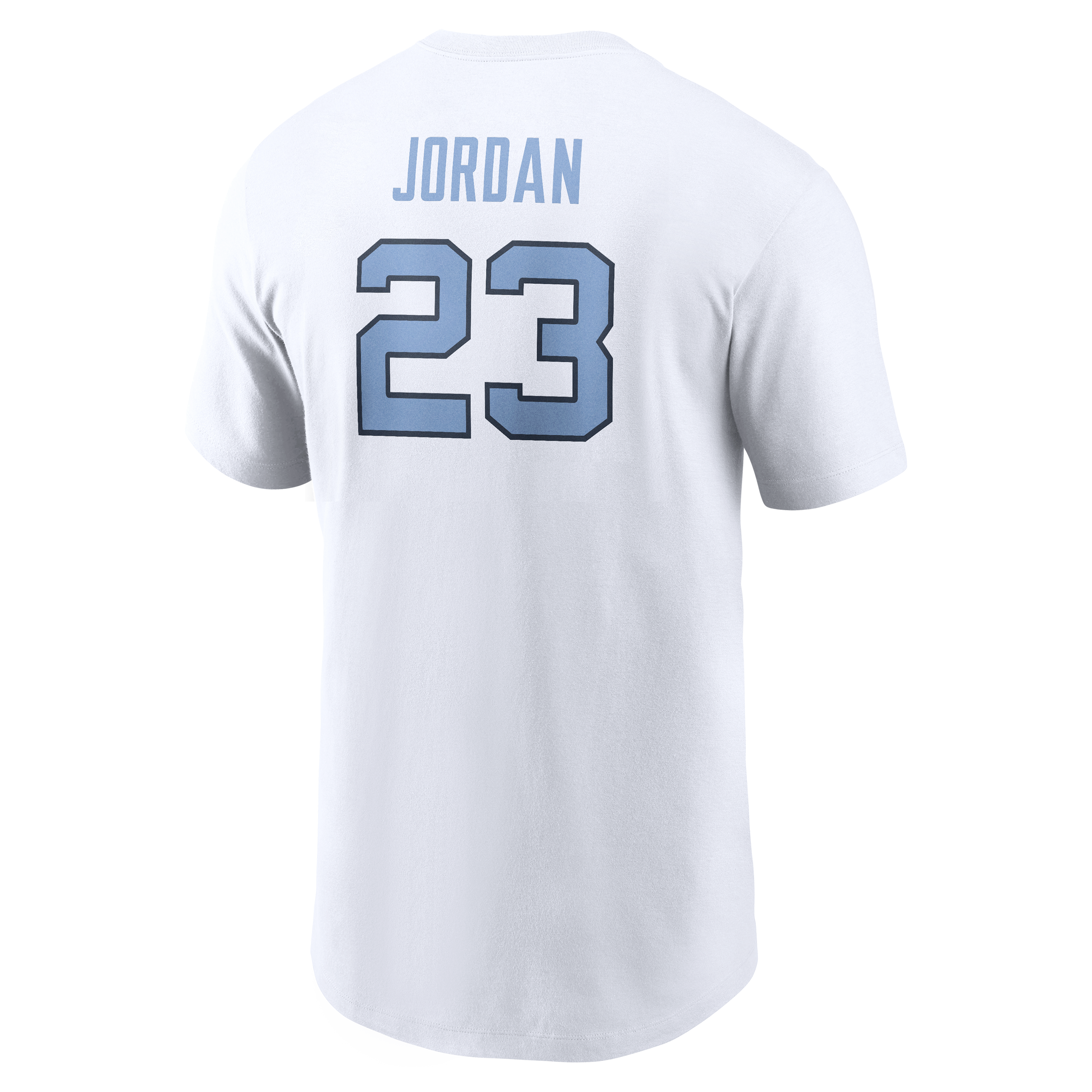 Jordan Men's North Carolina Tar Heels Name & Number Short Sleeve Top - White - WHITE Thumbnail View 2