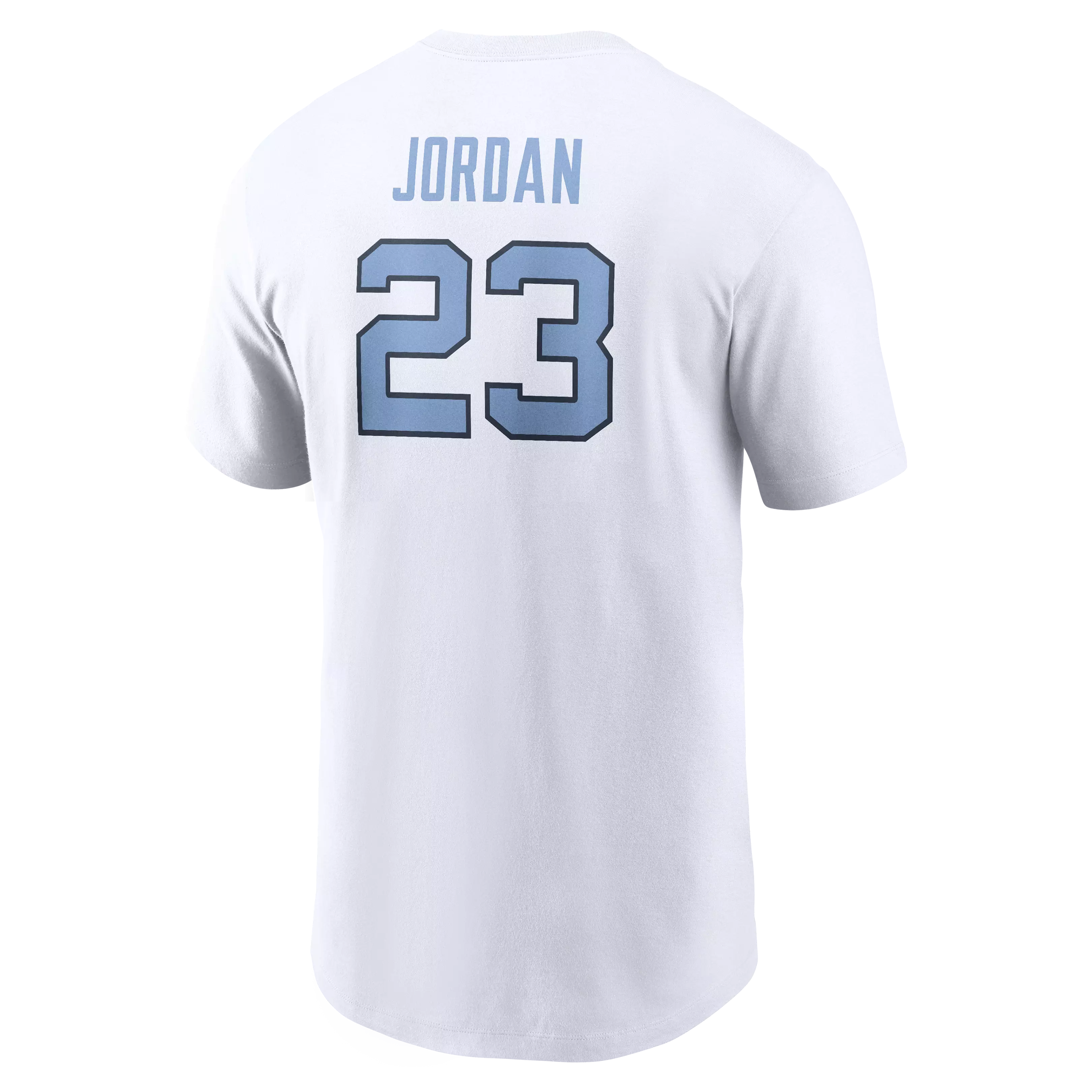 Jordan Men's North Carolina Tar Heels Name & Number Short Sleeve Top - White - WHITE